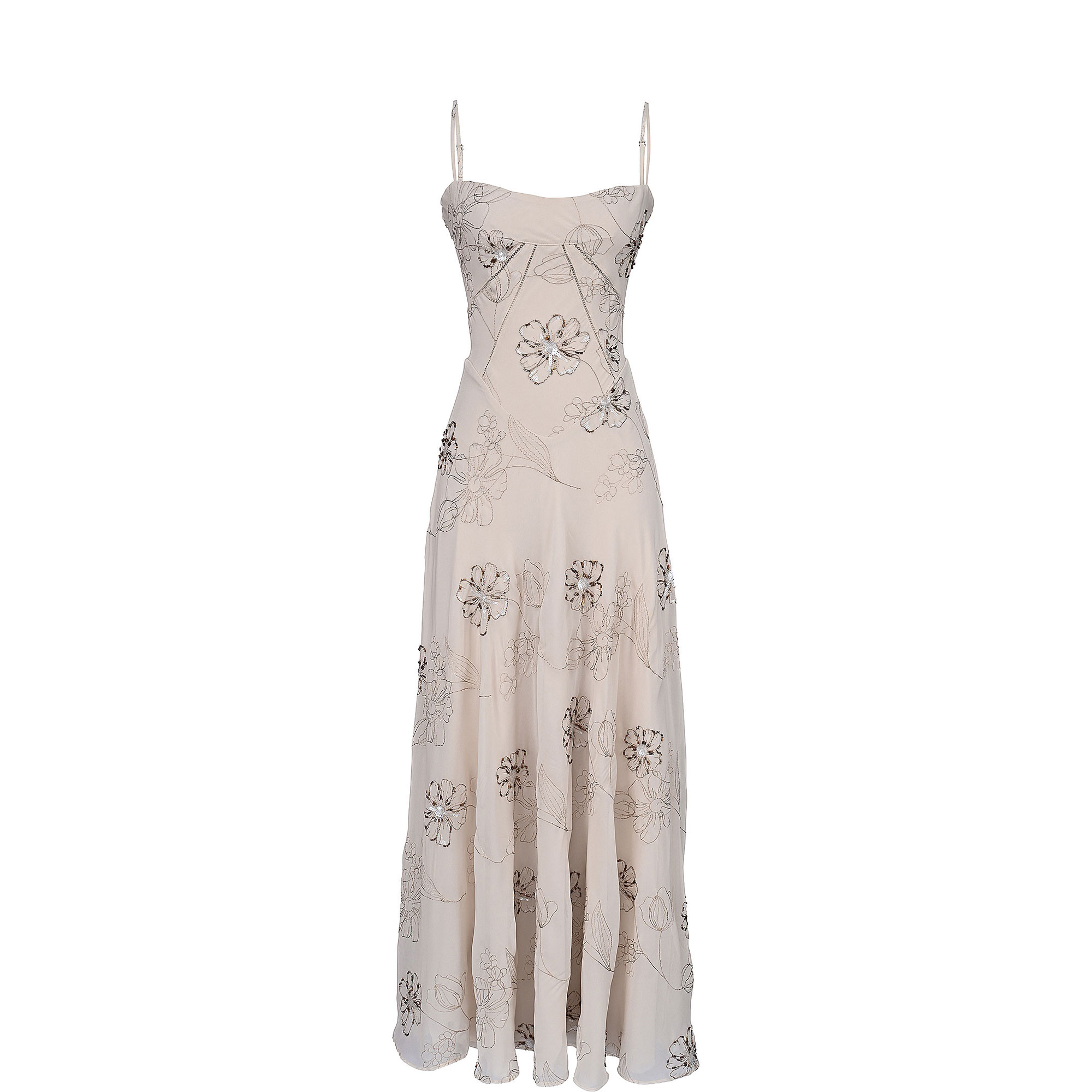 Seren Hand-Beaded Floral Dress