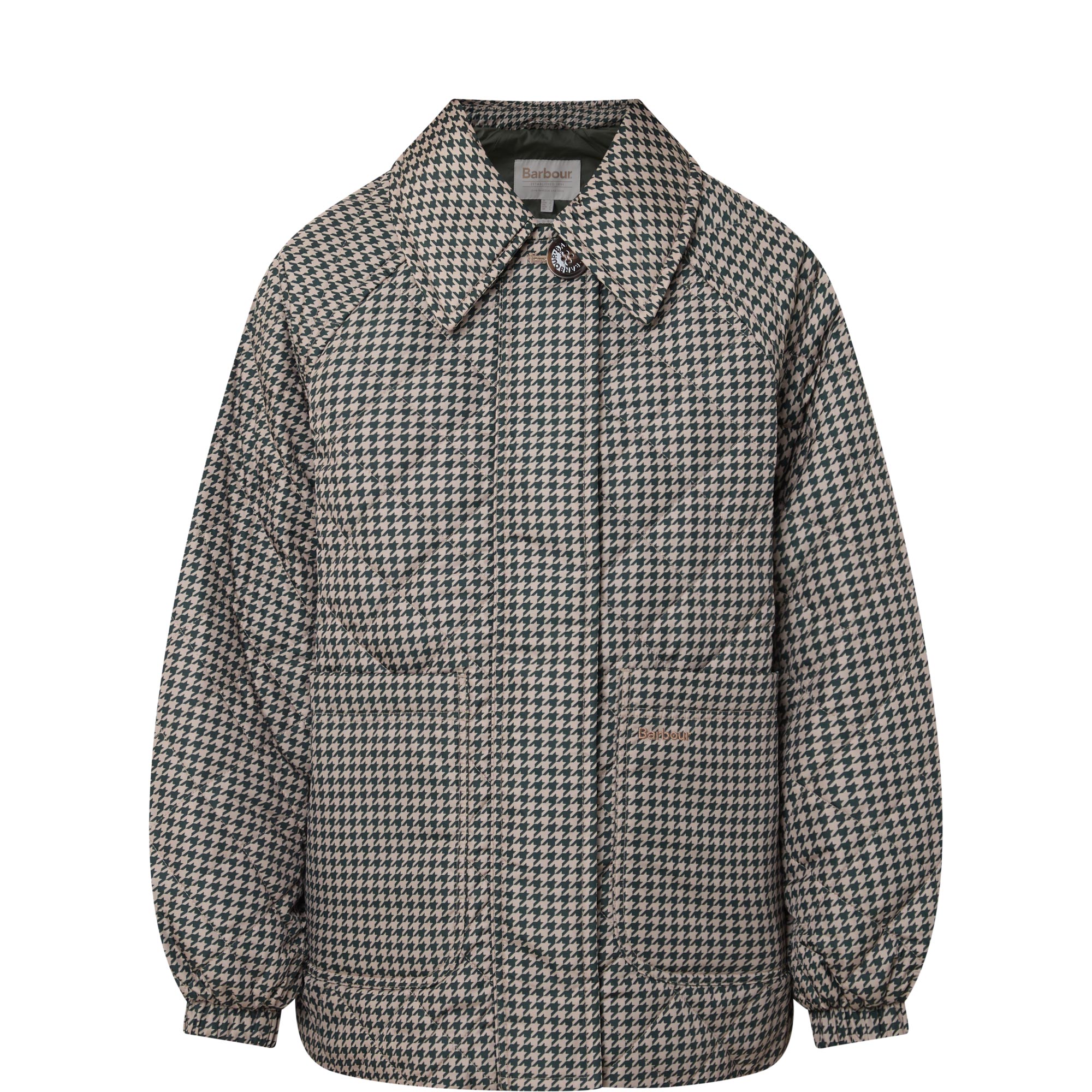 Laoise Logo Check Quilted Jacket