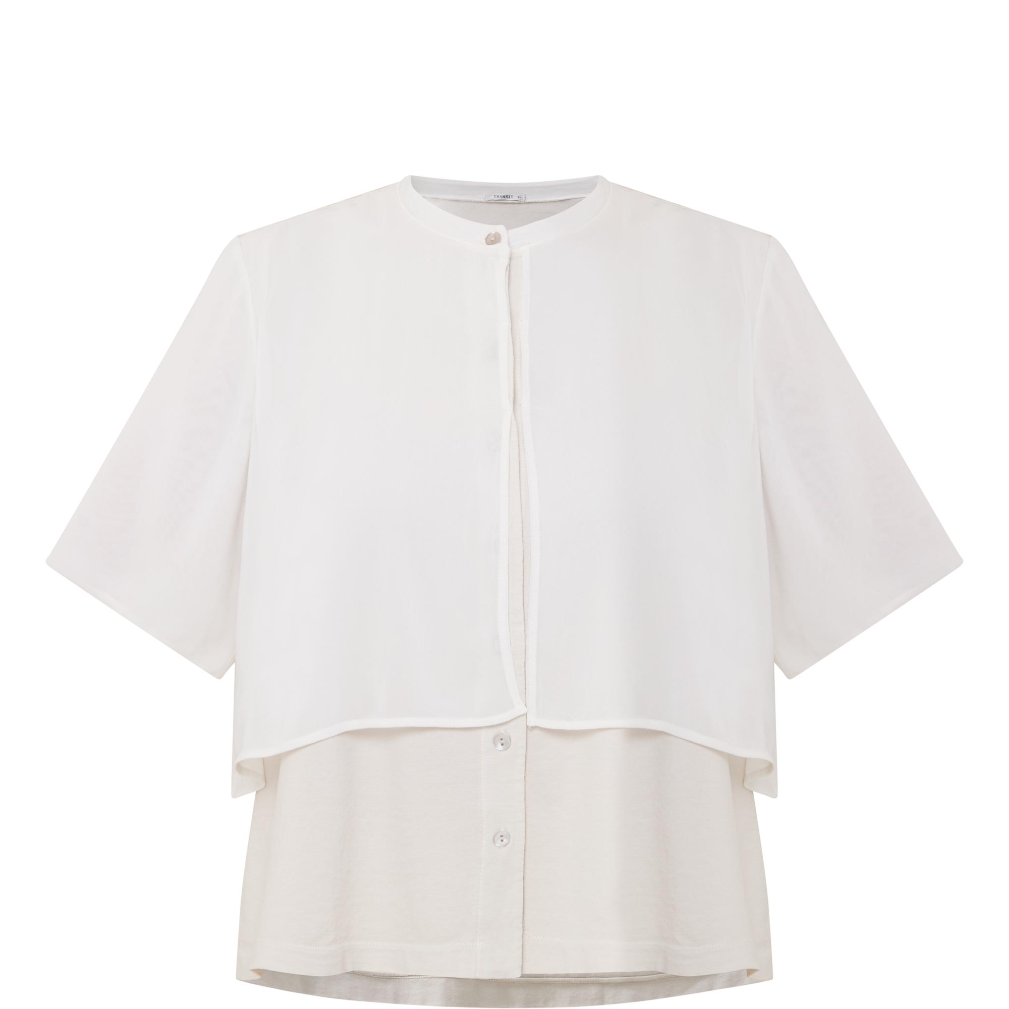 Layered Button Down Blouse