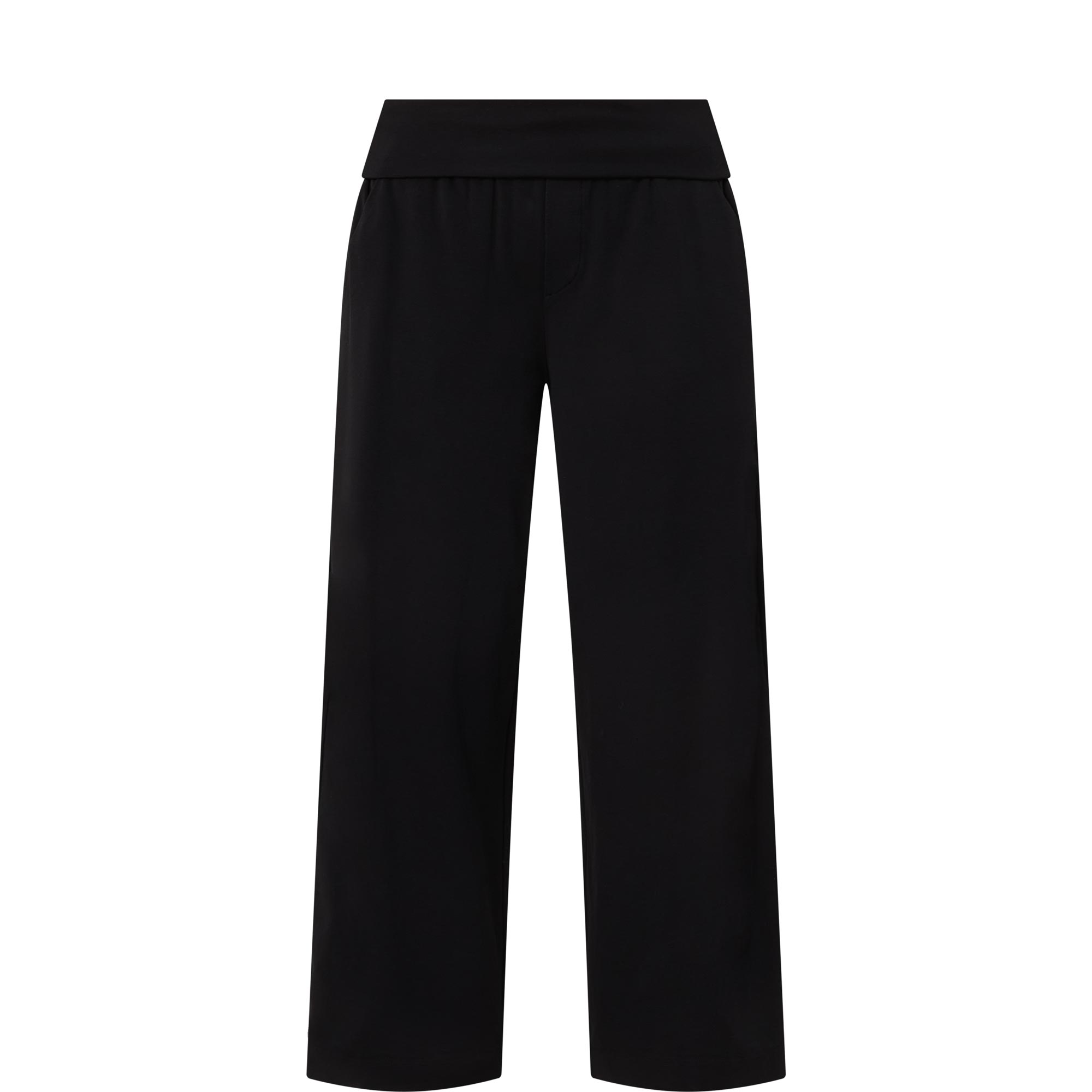 Banded Wide Leg Trousers