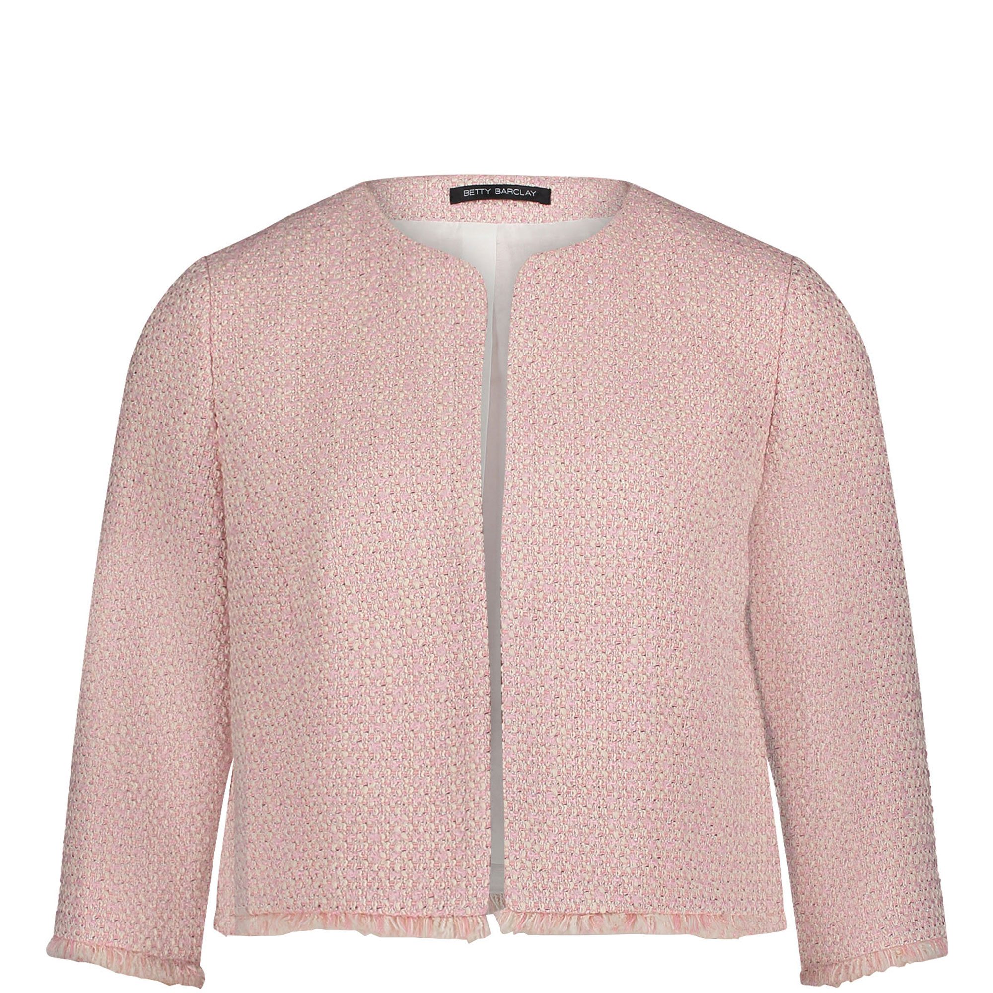 Open Front Boucl&eacute; Jacket