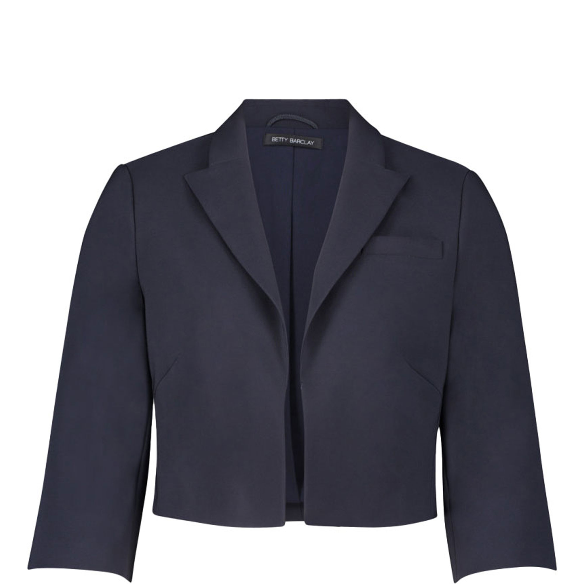 Open Front Cropped Blazer