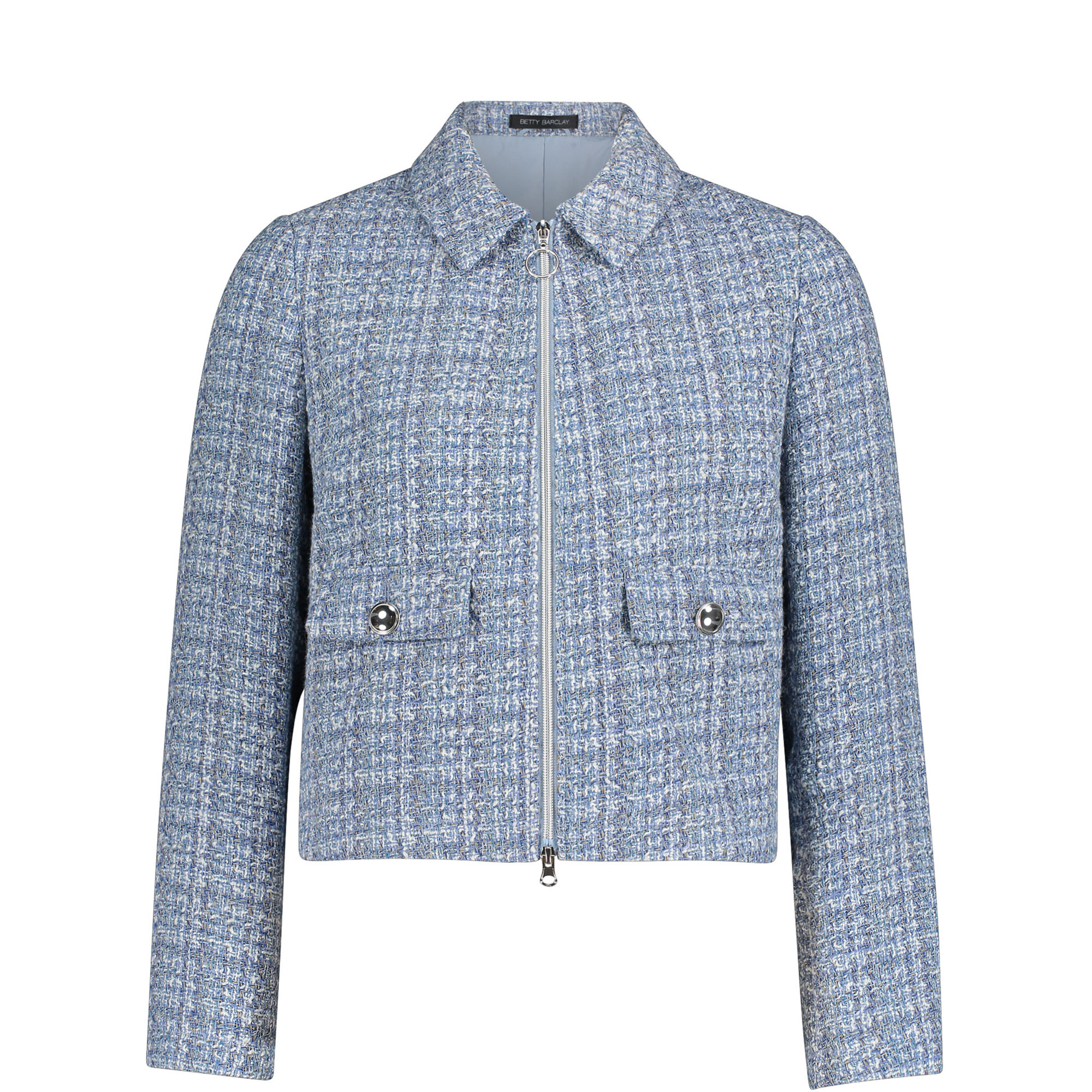 Boucl&eacute; Zip Jacket