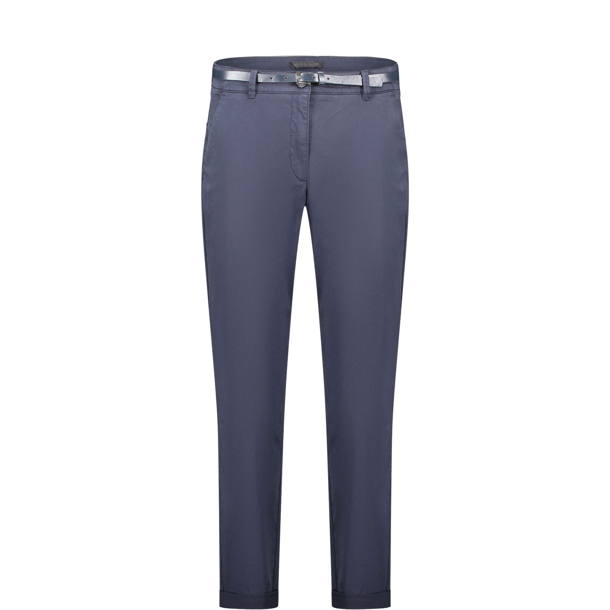 Casual Belted Slim Leg Chinos