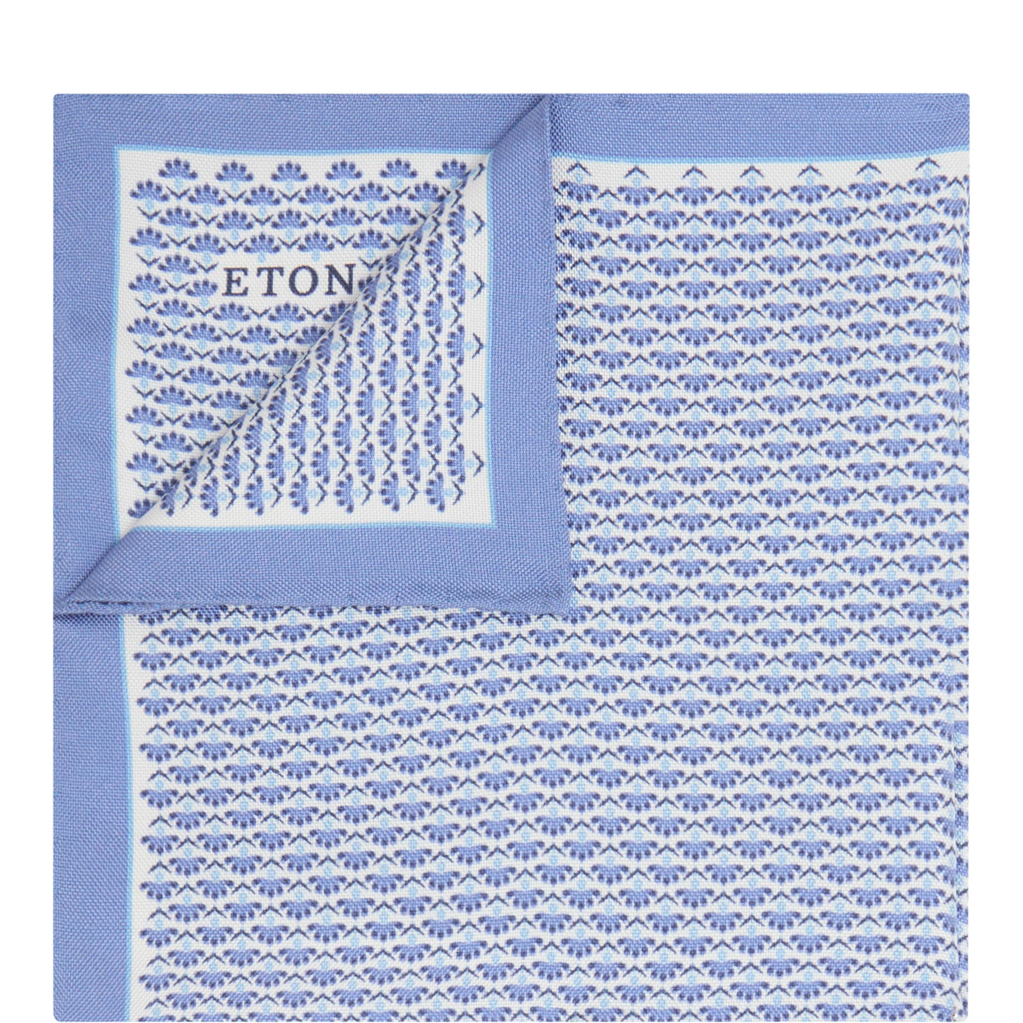 Logo Floral Silk Pocket Square