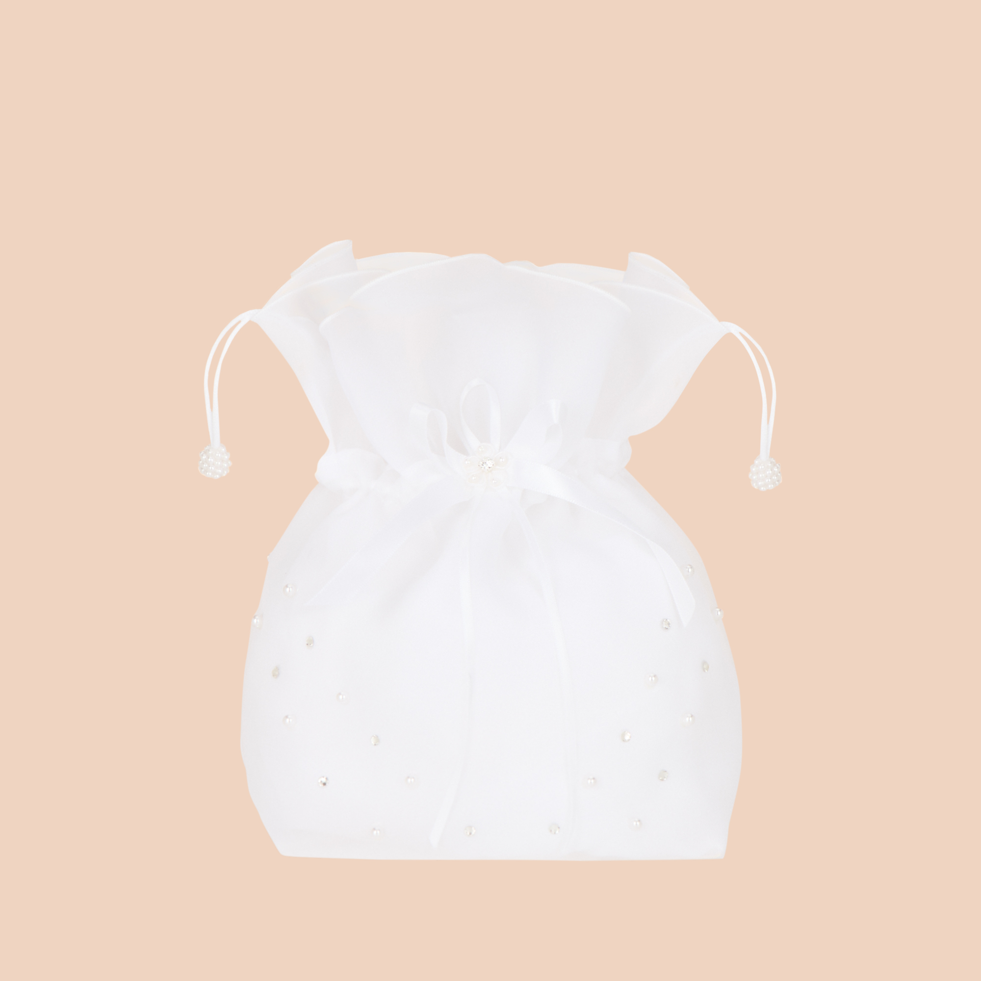 Beaded Puff Communion Bag