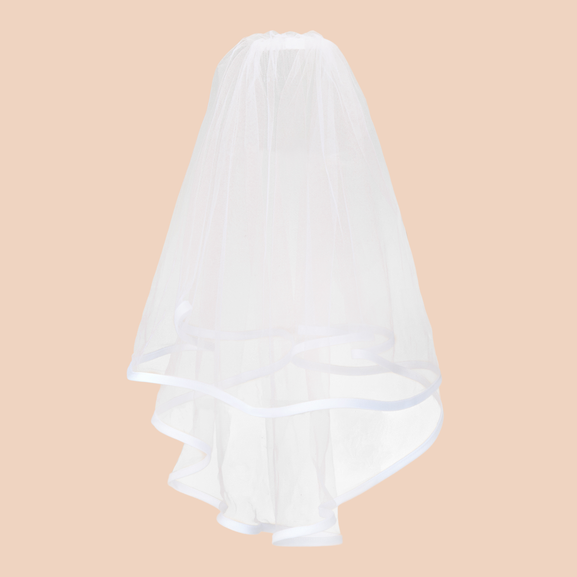 Satin Trim Communion Veil