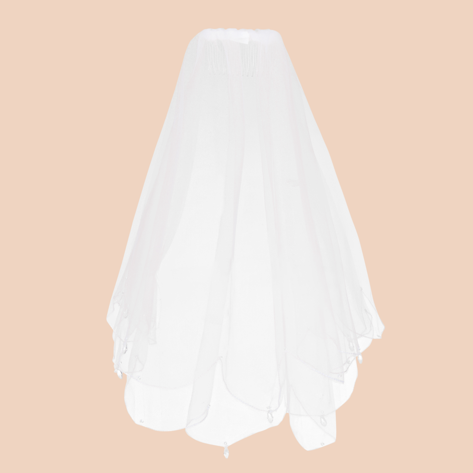 Diamanté Droplet Communion Veil