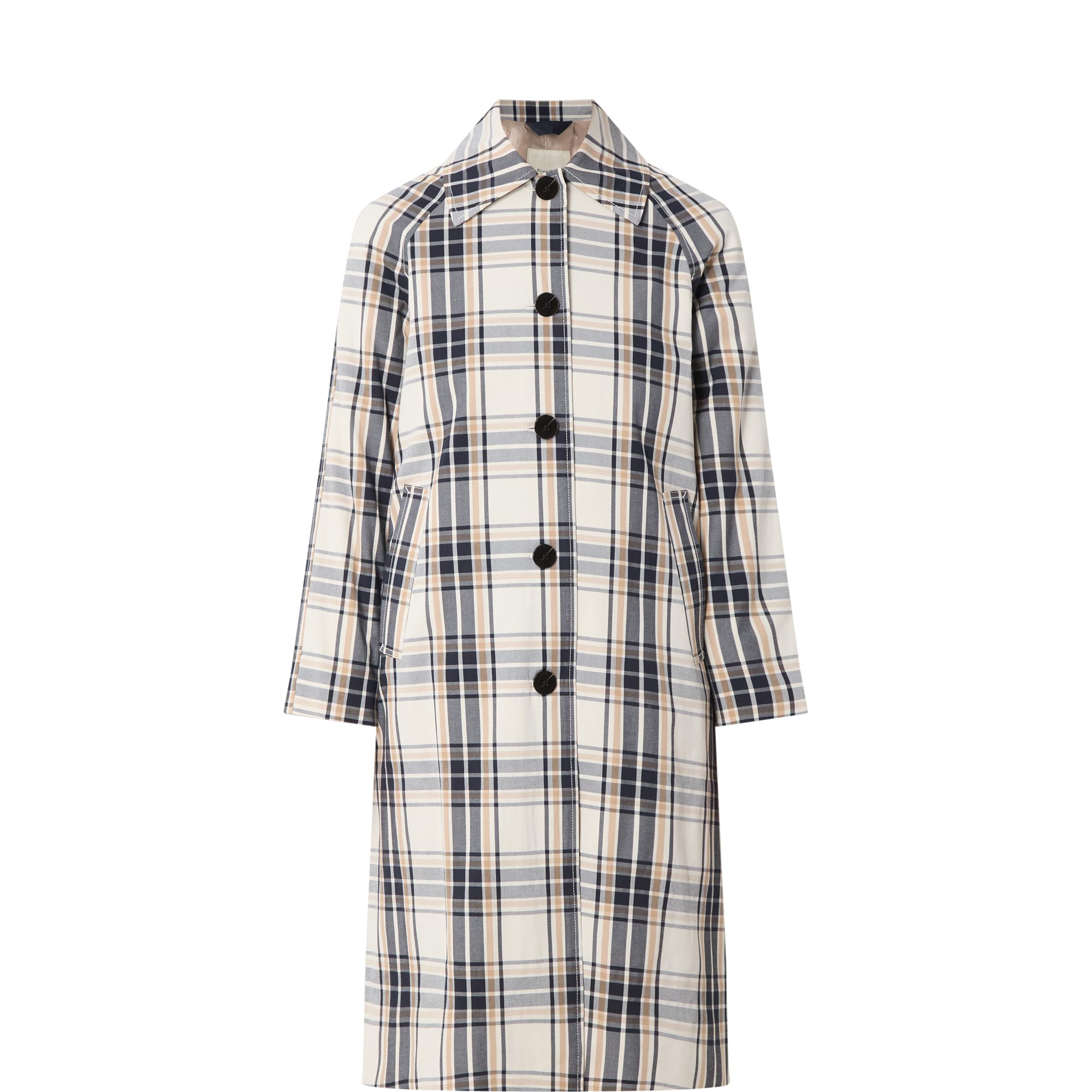 Yasha Check Trench Coat