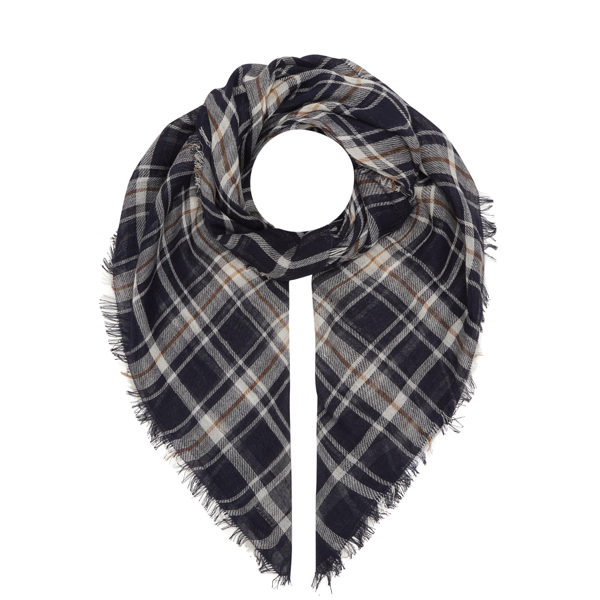 Phia Check Print Scarf