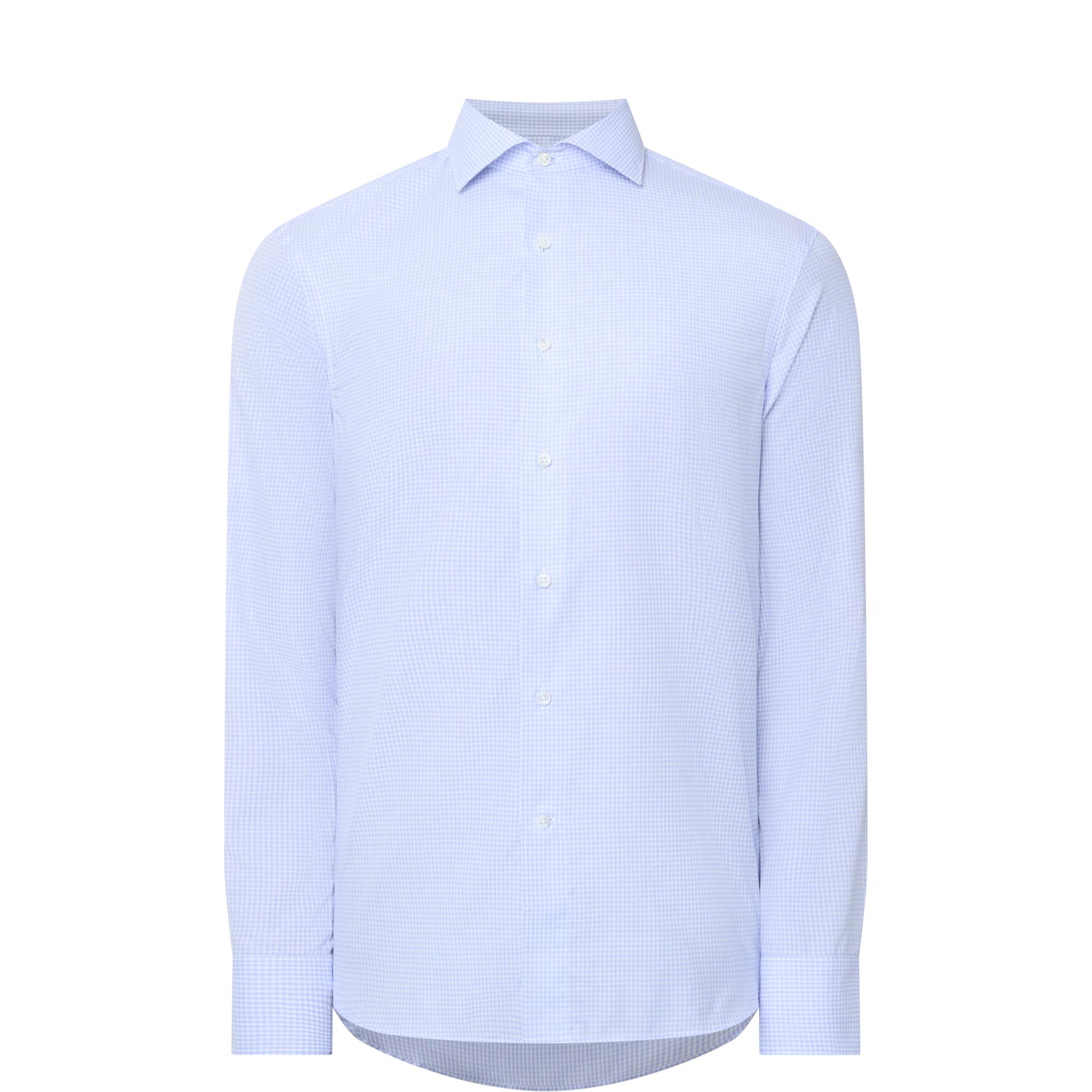 Gingham Single Cuff Formal Shirt