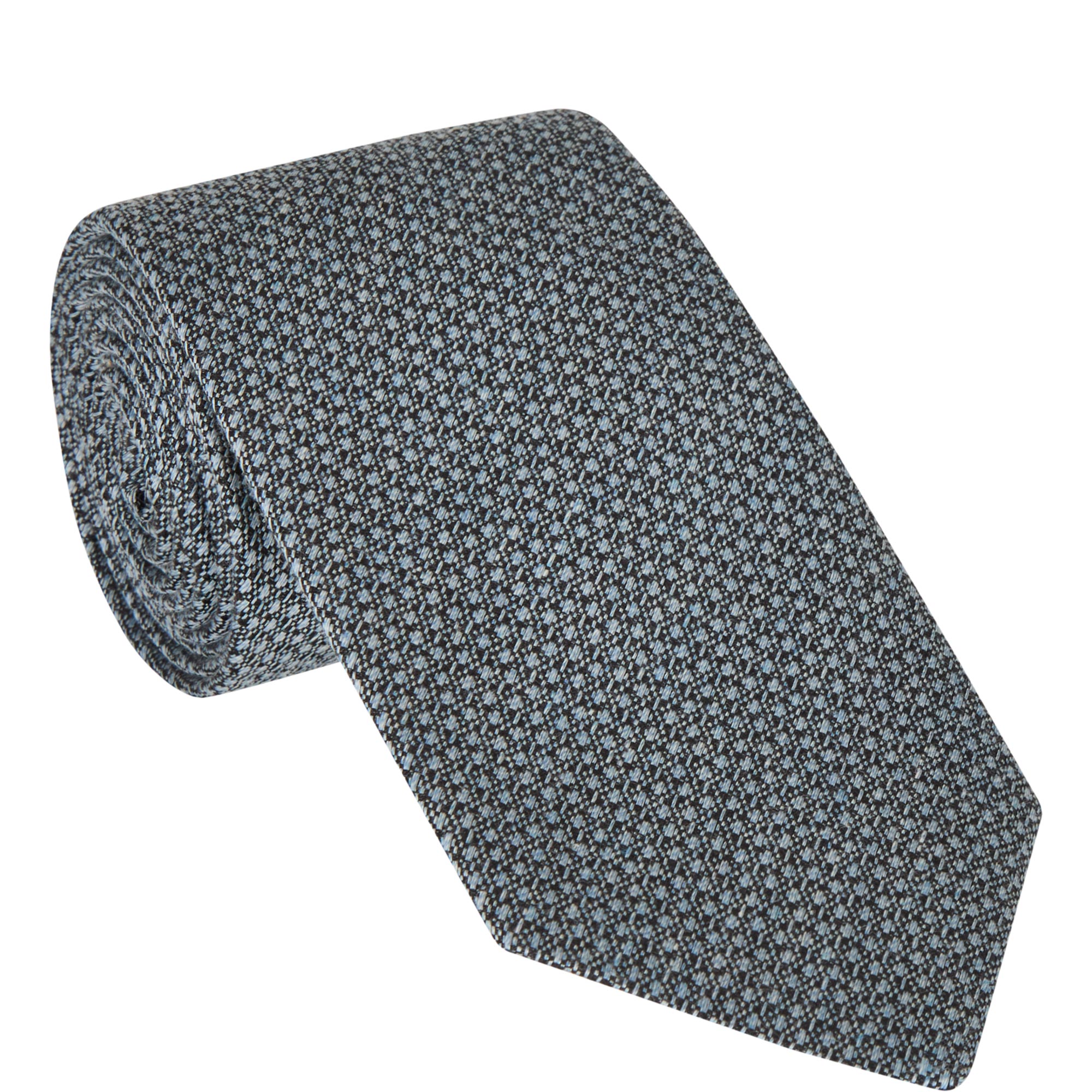 Geometric Structure Silk Tie