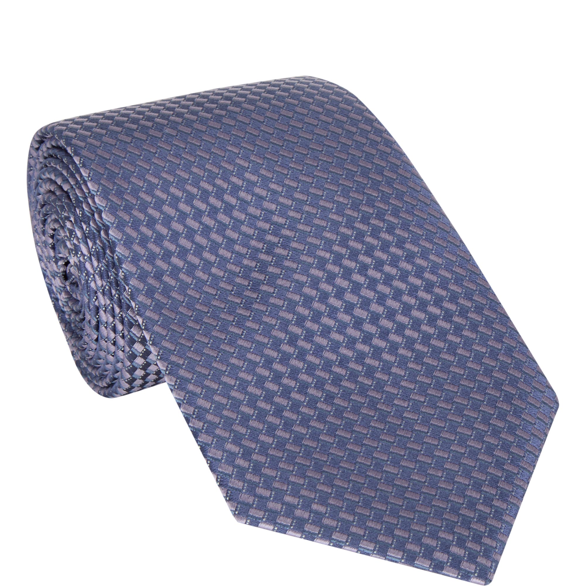 Geometric Weave Silk Tie