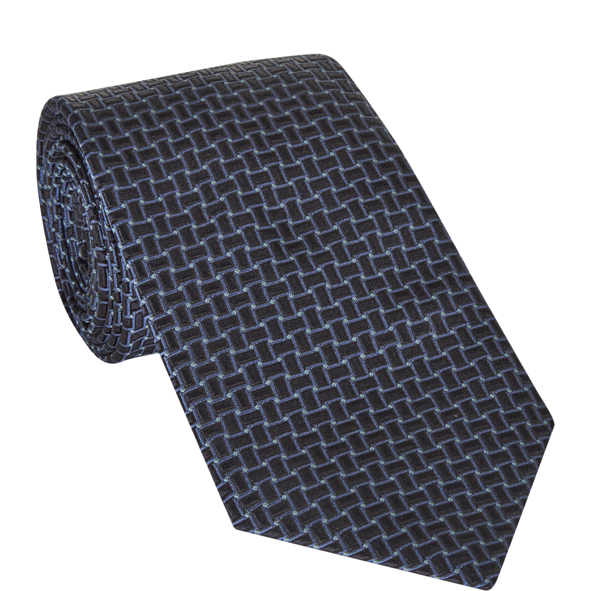 Geometric Weave Silk Tie