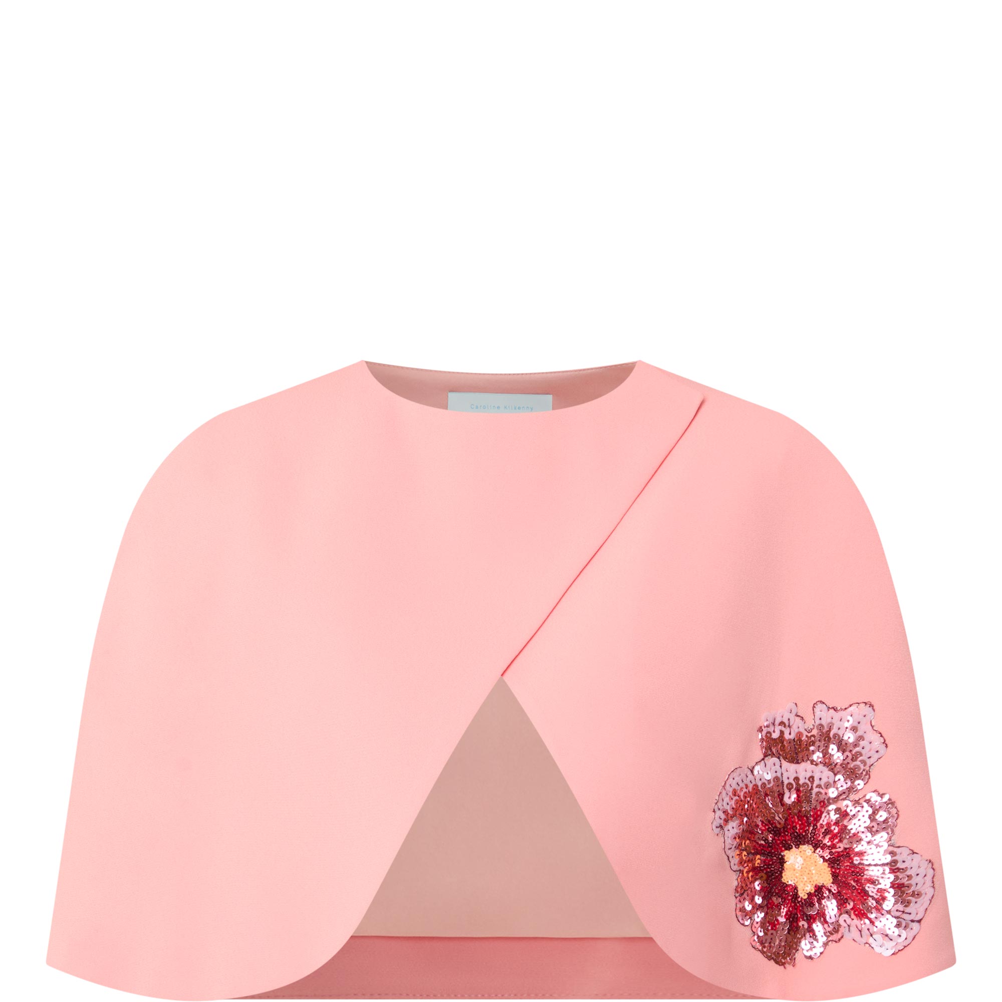 Brandy Sequin Flower Cape
