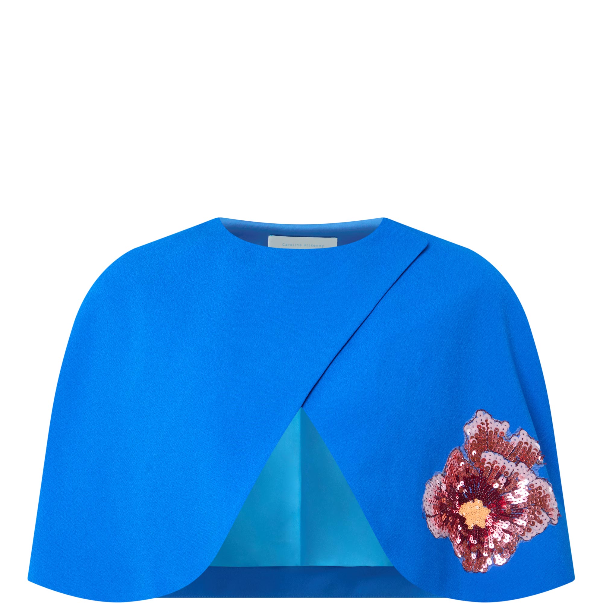 Brandy Sequin Flower Cape