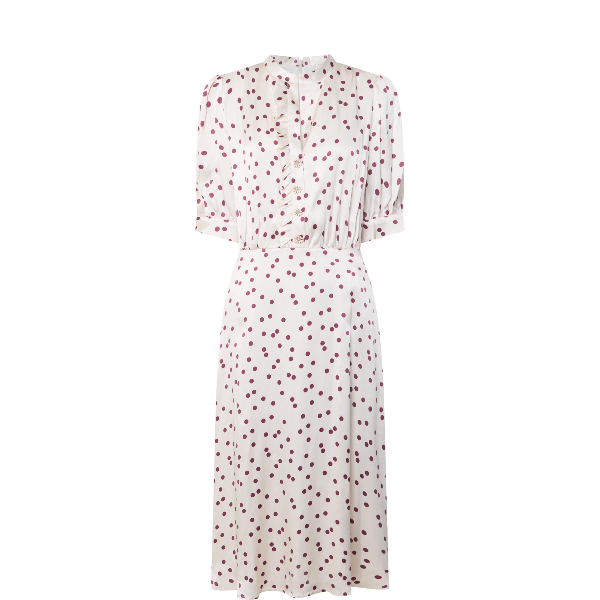 Dove Polka Dot Dress