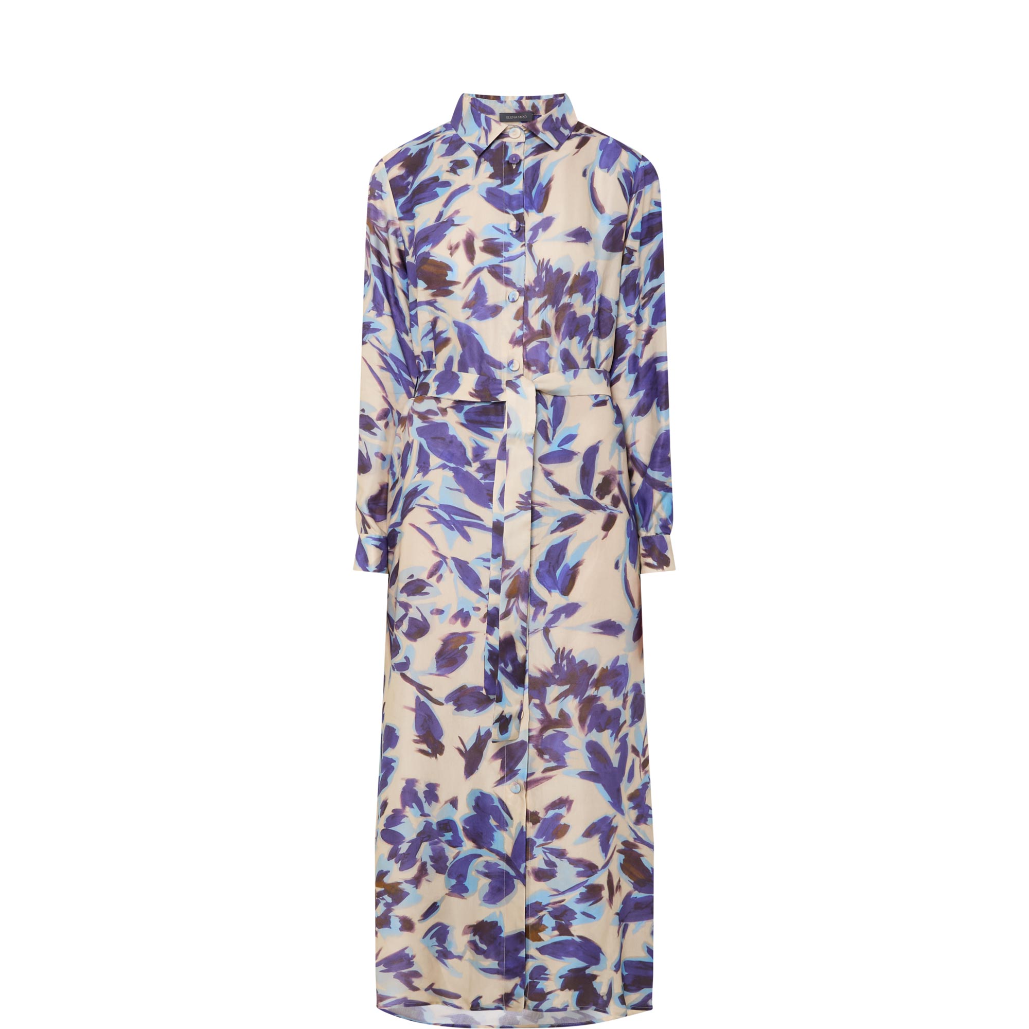 Floral Belted Shirt Dress