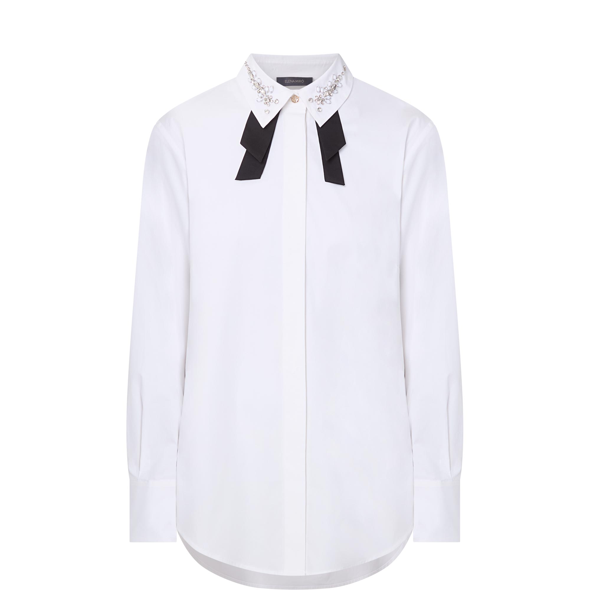 Embellished Tie Shirt