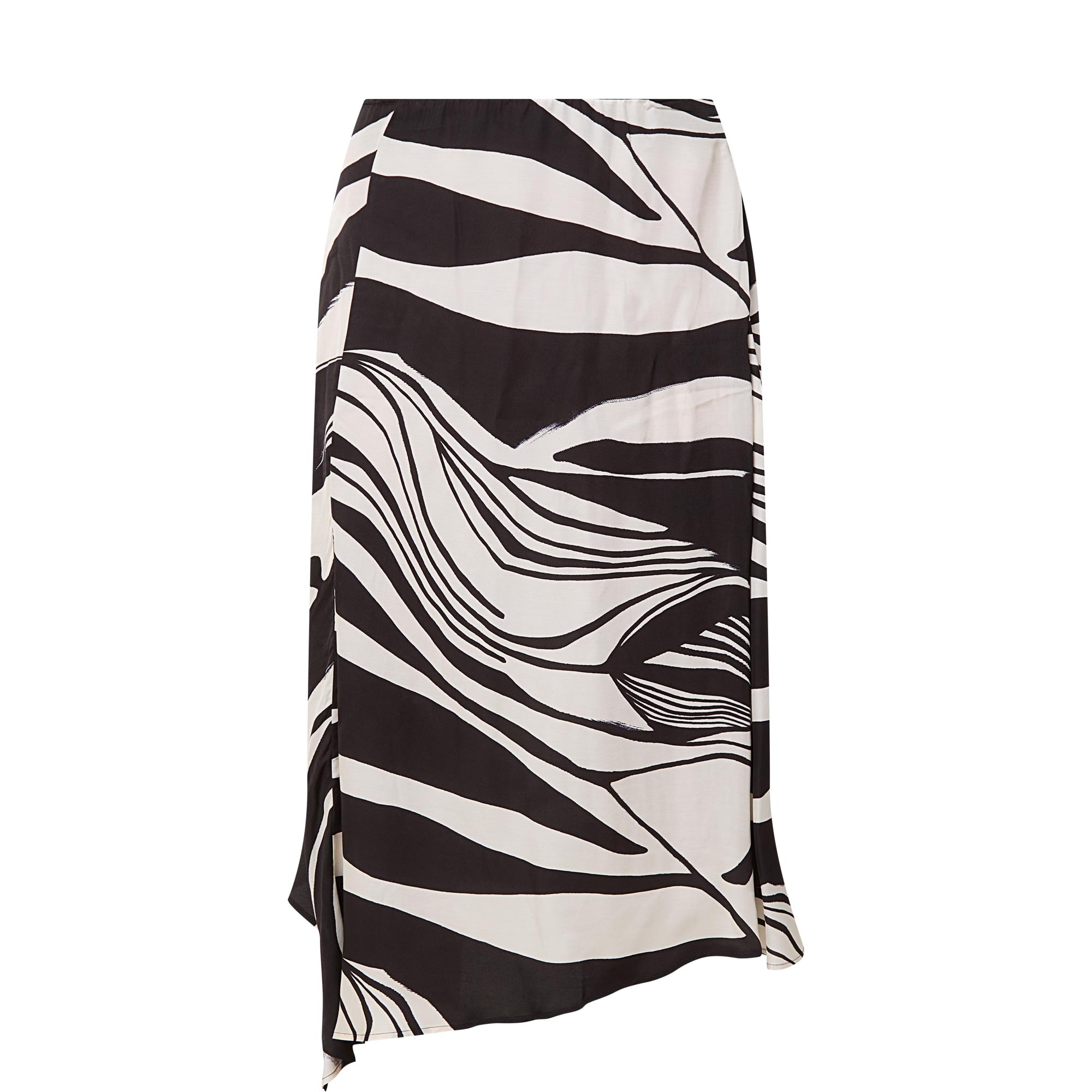 Zebra Asymmetric Skirt