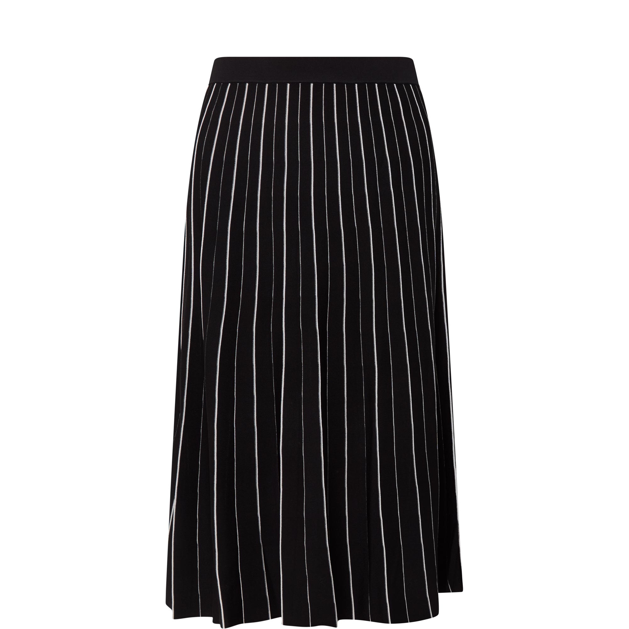 Contrast Tipped Pleated Skirt