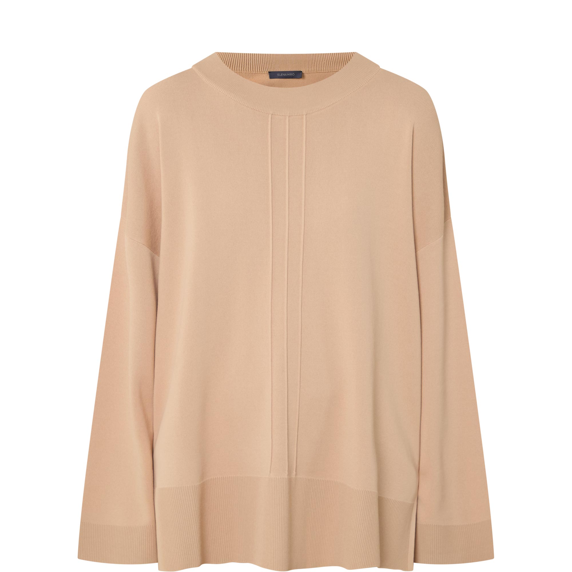 Raised Seam Knit Sweater