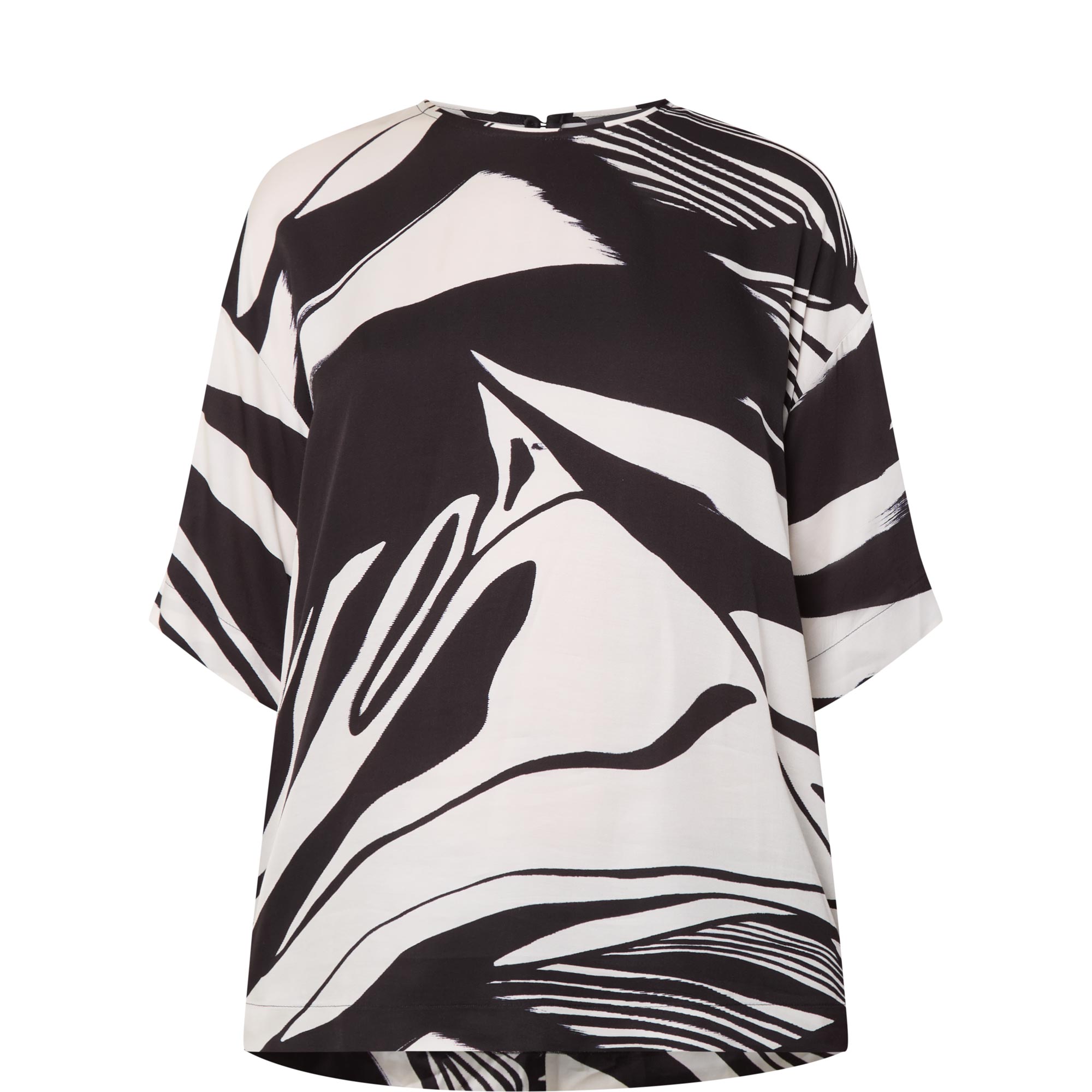 Abstract Monochrome Blouse