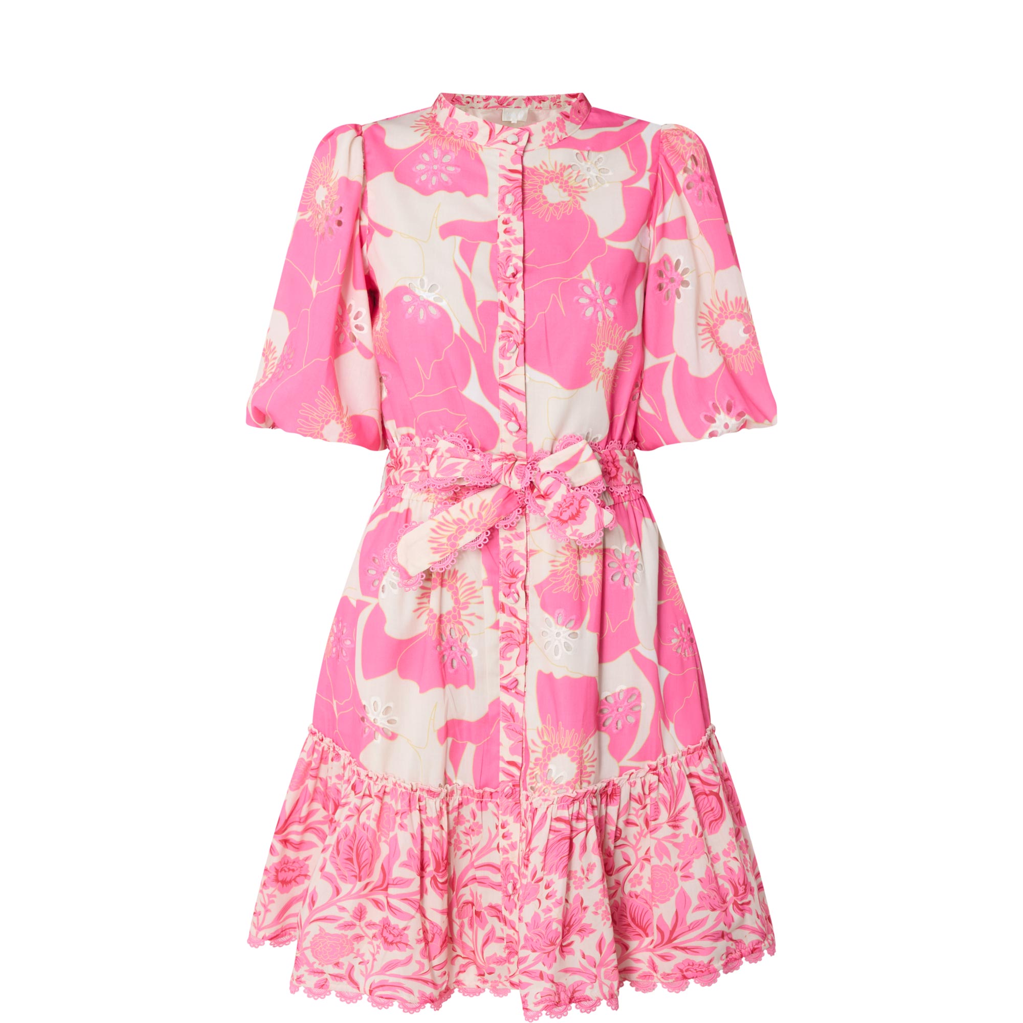 Eve Floral Mini Shirt Dress