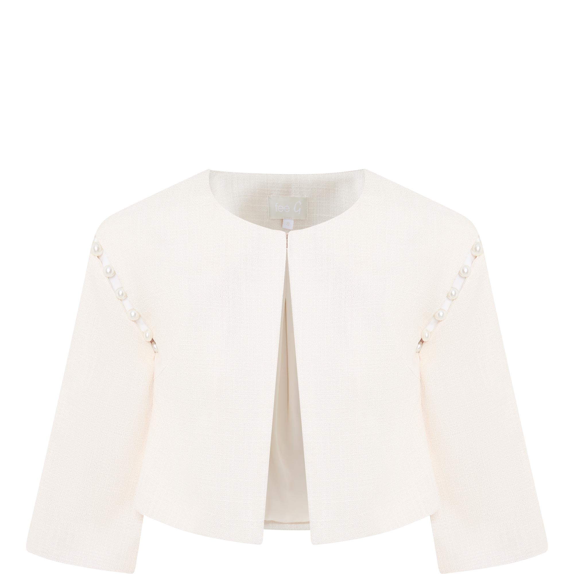 Nancy Pearl Embellished Cropped Jacket