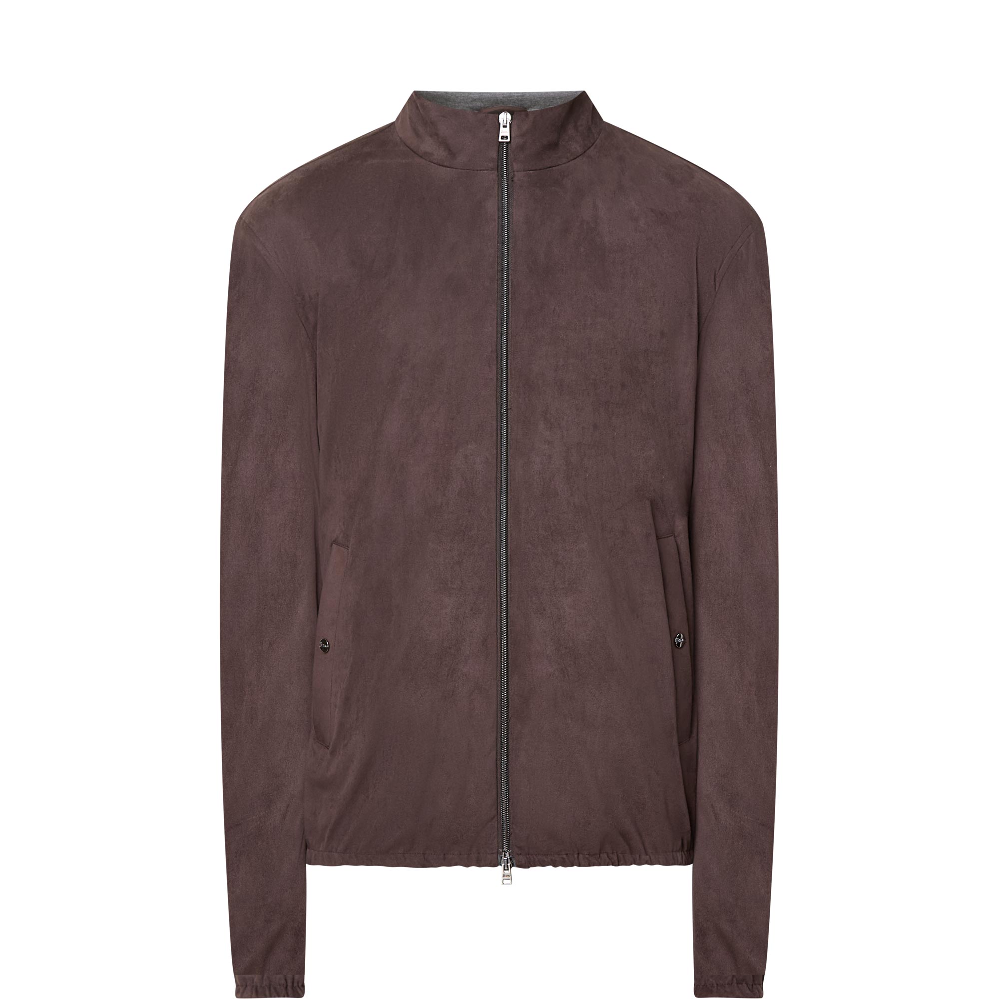 Suede Effect Casual Jacket