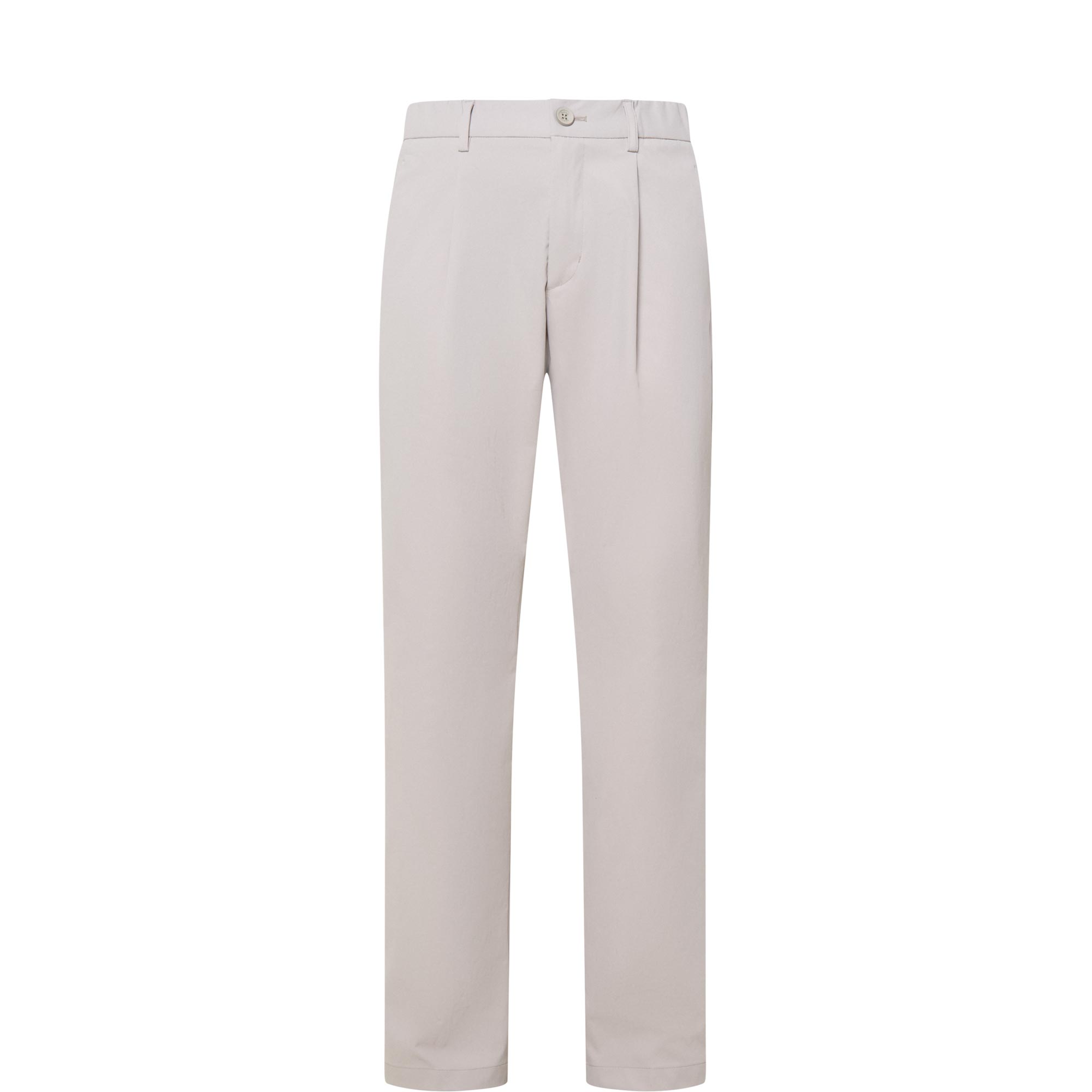 Mid-Rise Straight Leg Casual Trousers