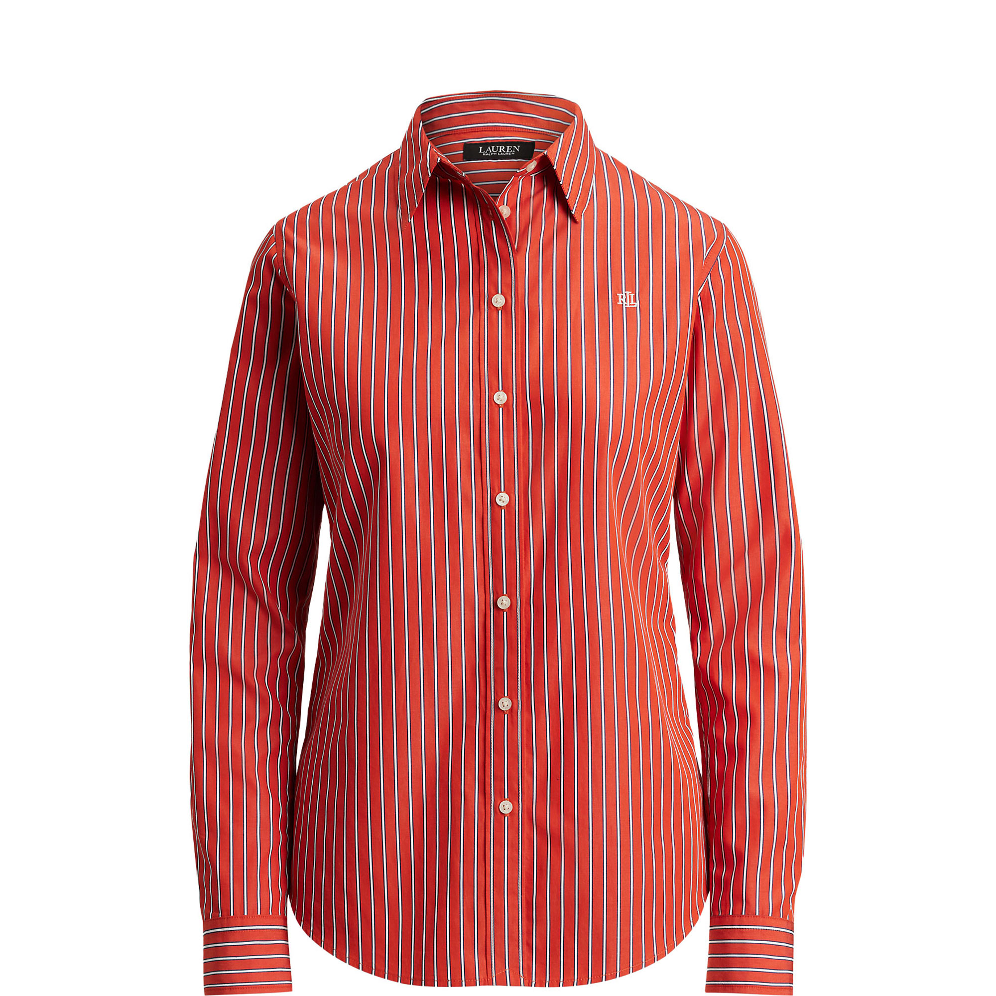 Logo Striped Broadcloth Shirt