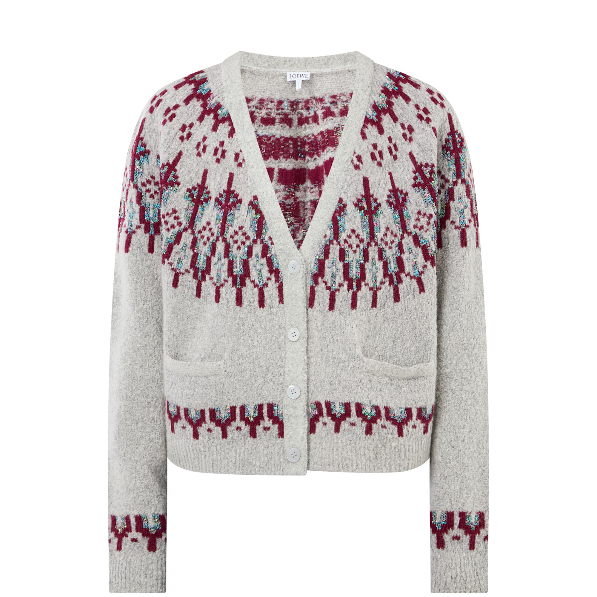 Boxy Fair Isle Cardigan