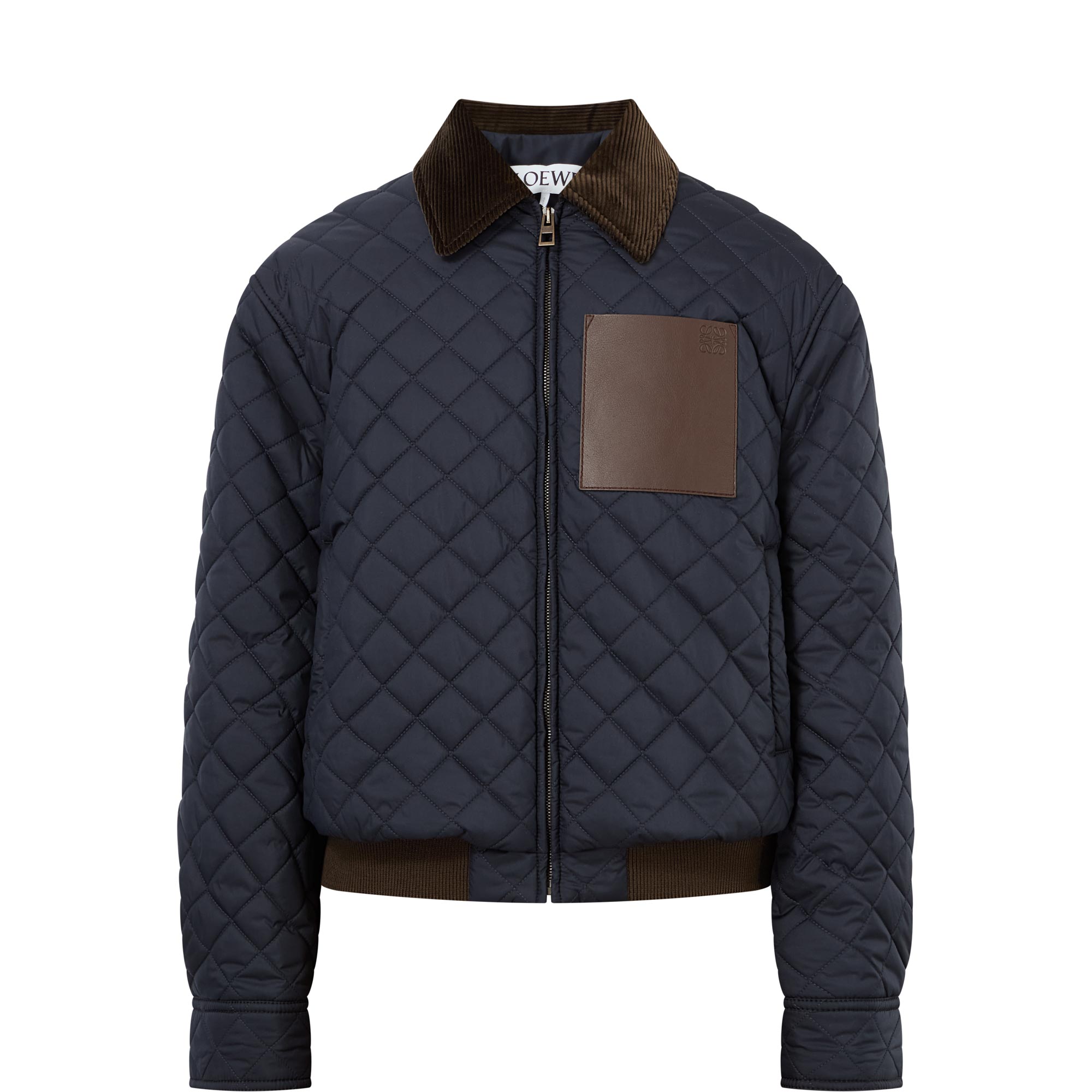 Quilted Cropped Bomber Jacket