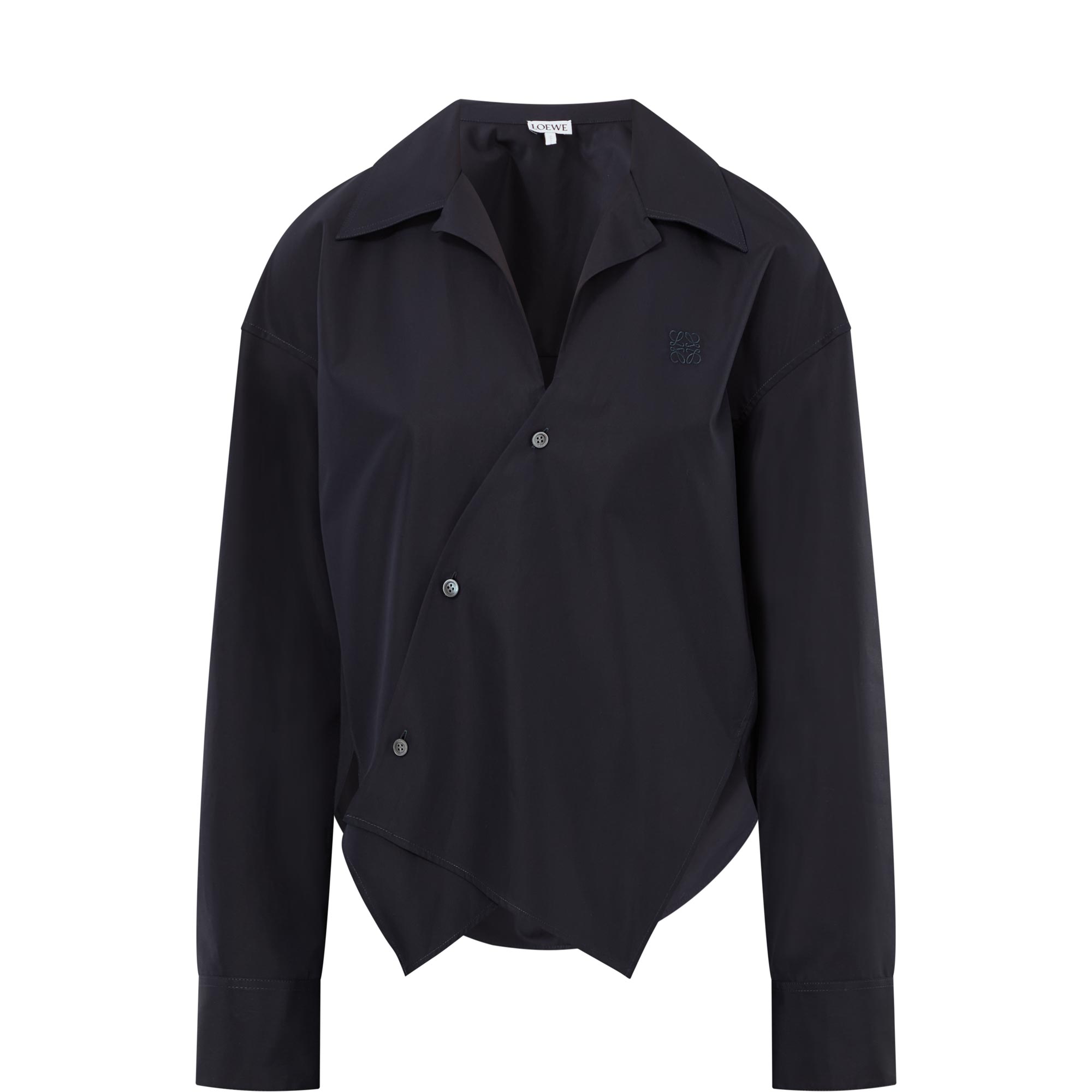 Asymmetric Logo Shirt