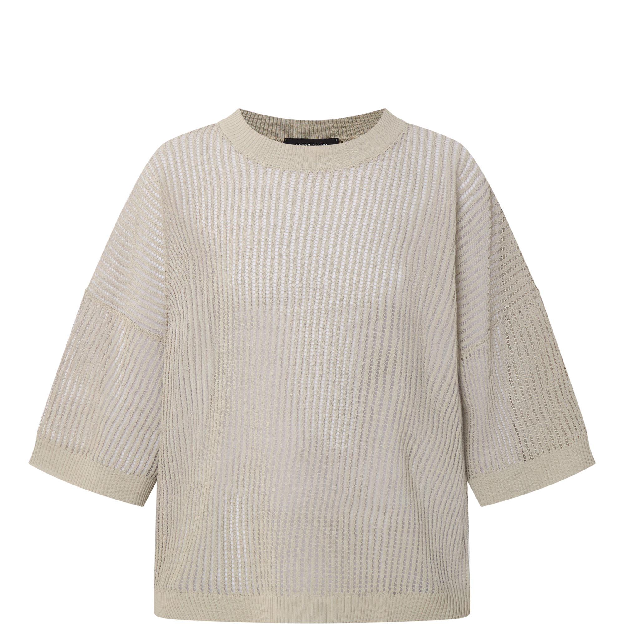 Sheer Stripe Knit Top