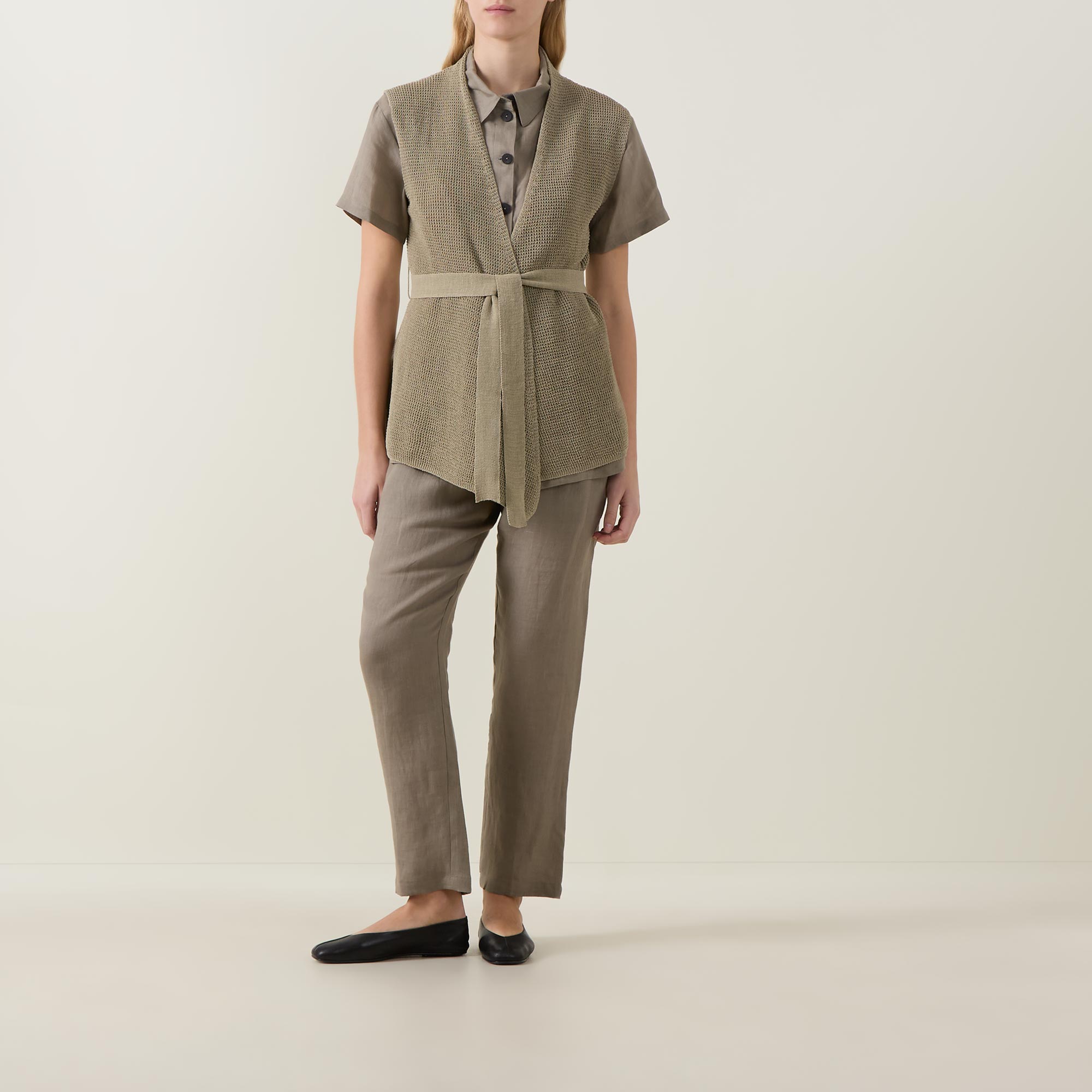 Belted Knit Cardigan