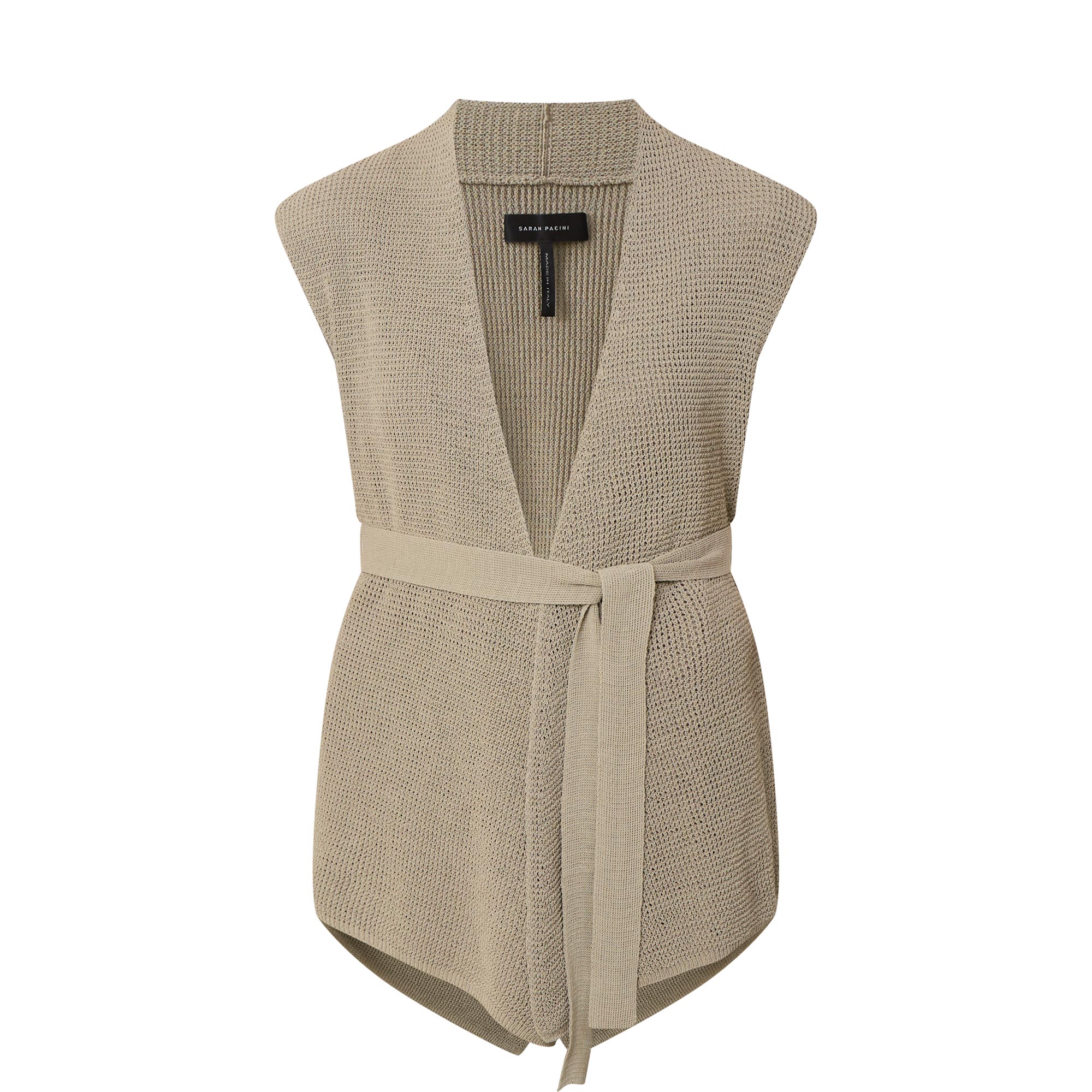Belted Knit Cardigan