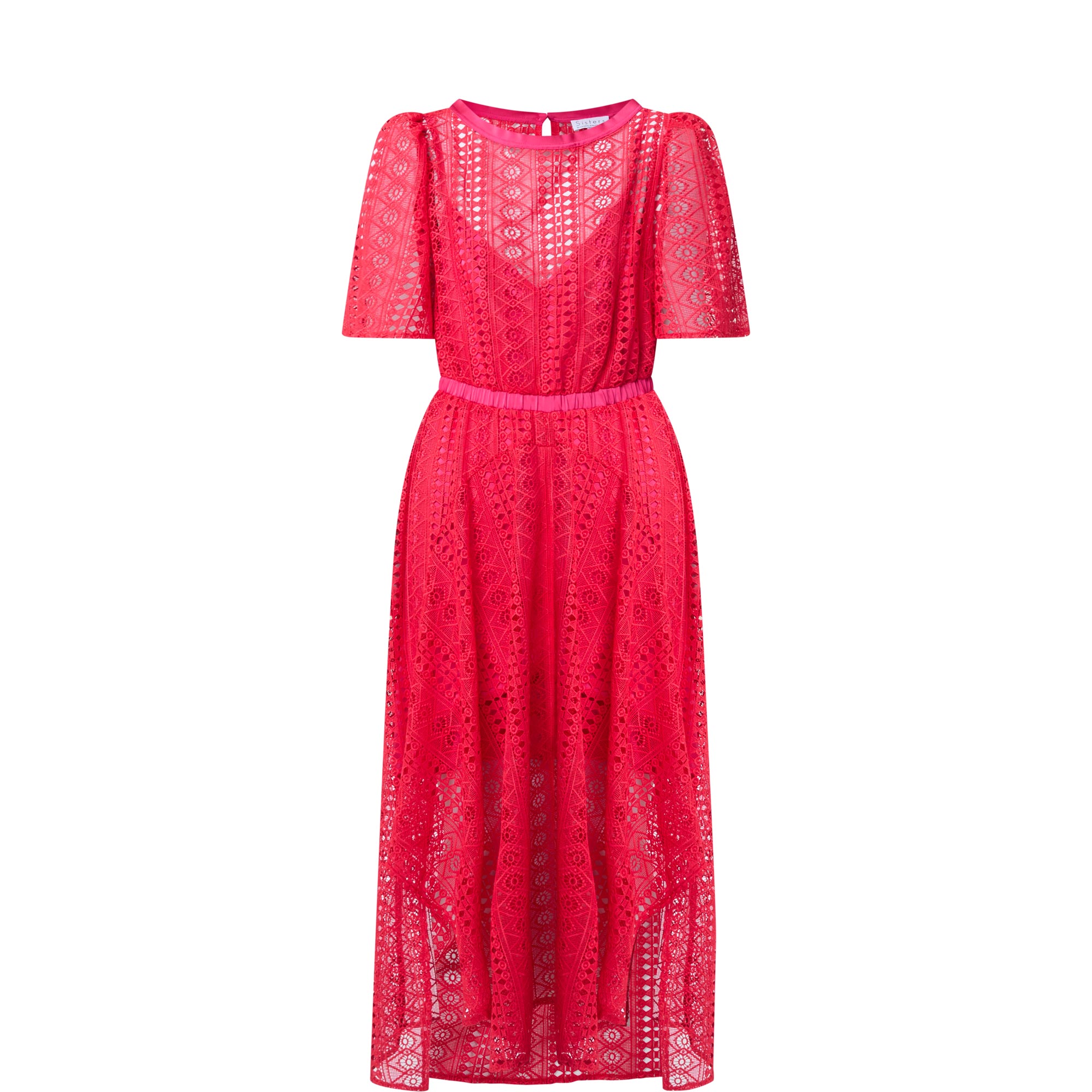 Nixie Lace Asymmetric Dress