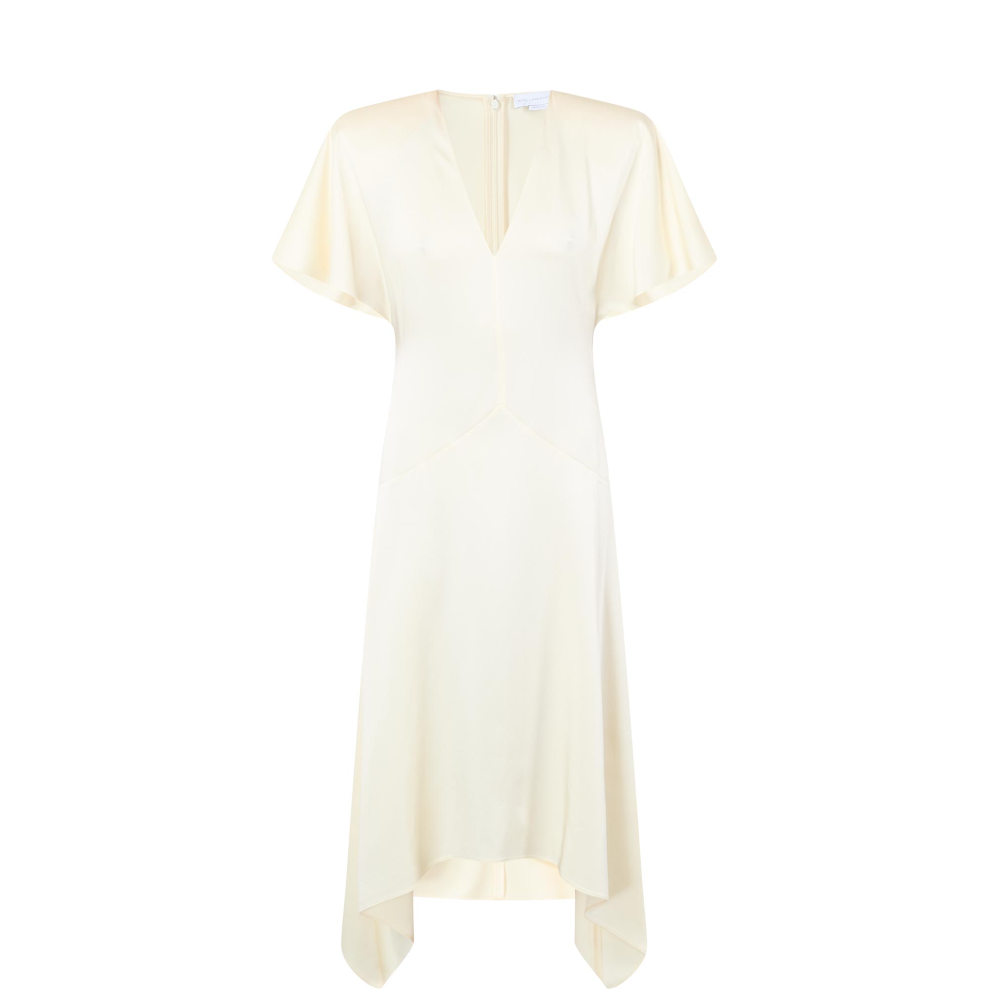 Asymmetric Hem Flared Dress