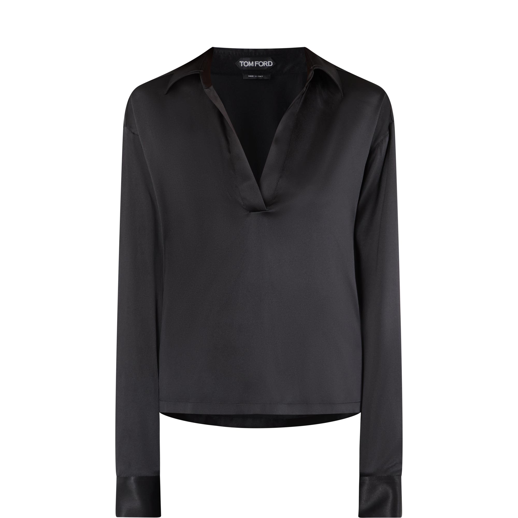 Tonal Monogram Logo Polo Blouse