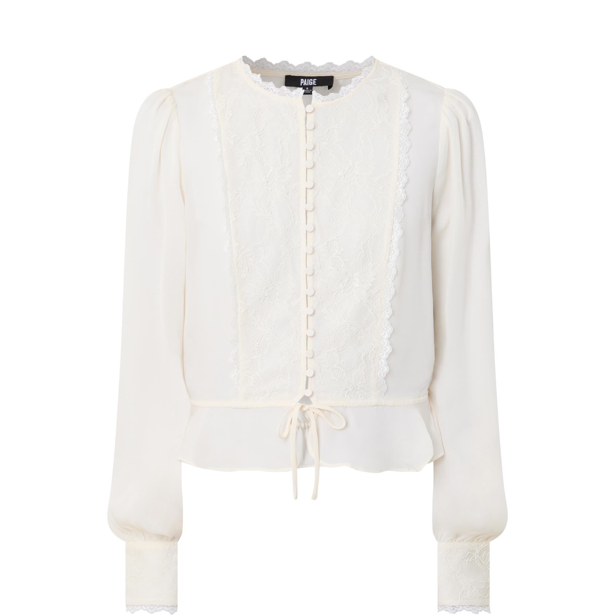 Britt Lace Silk Blouse