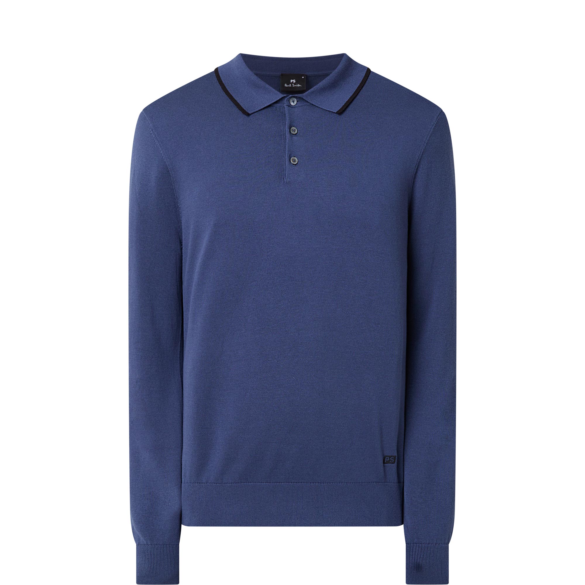 Tipped Fine Knit Polo Shirt