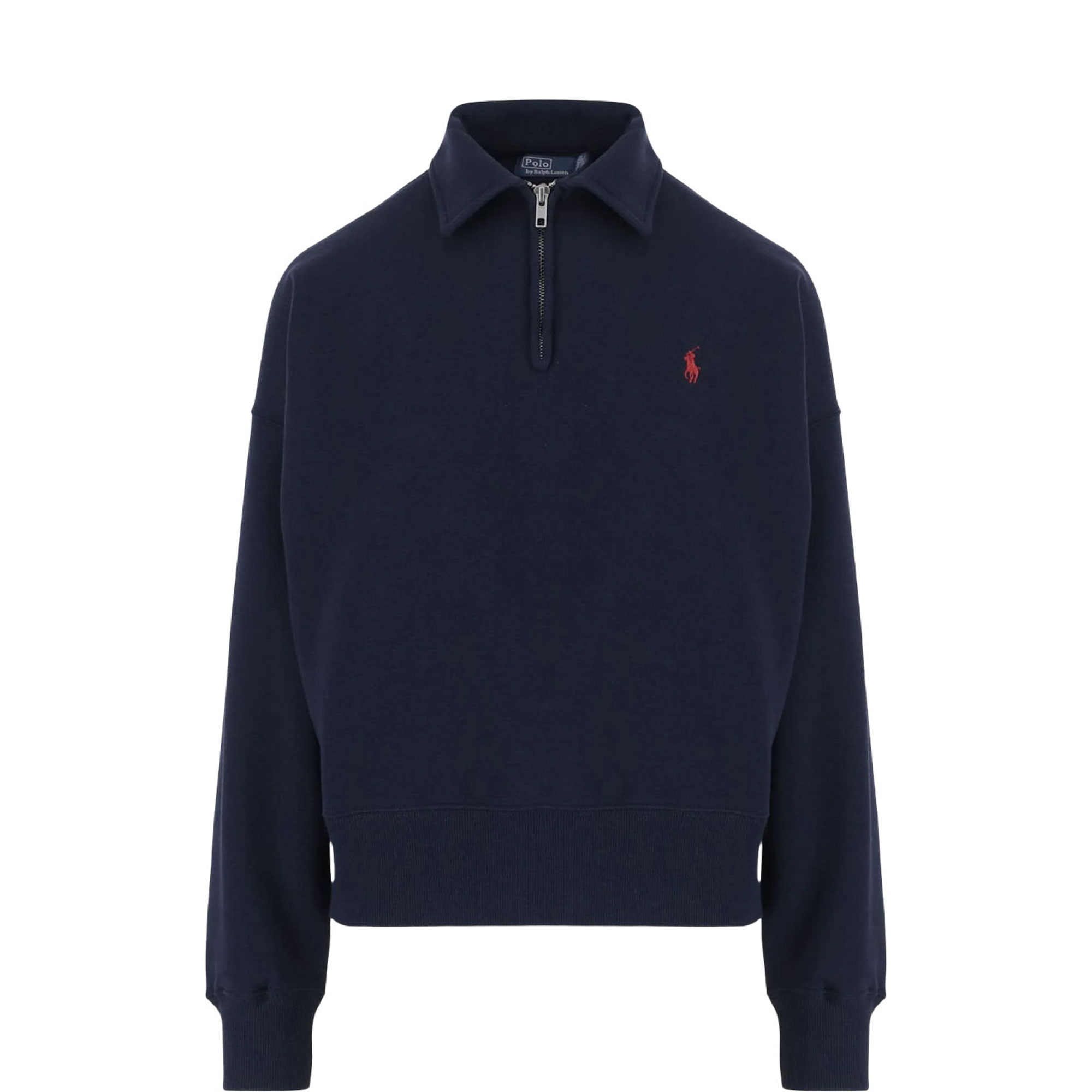 Poly Logo Zip Fleece Sweatshirt