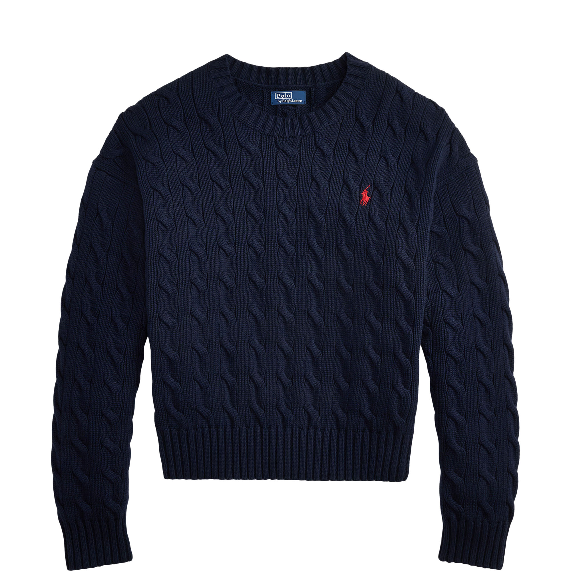 Pony Logo Cable Knit Sweater