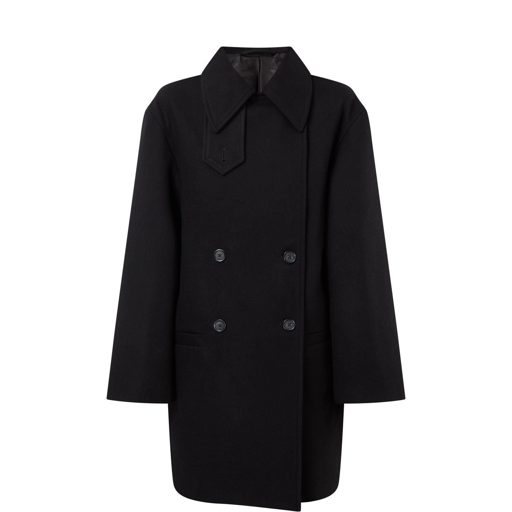 Broad Double Breasted Peacoat