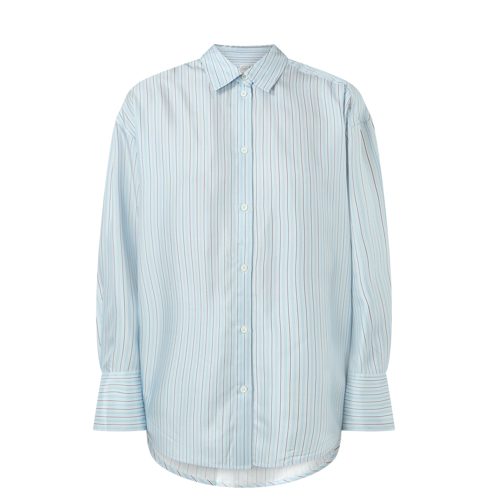 Oversized Striped Silk Shirt