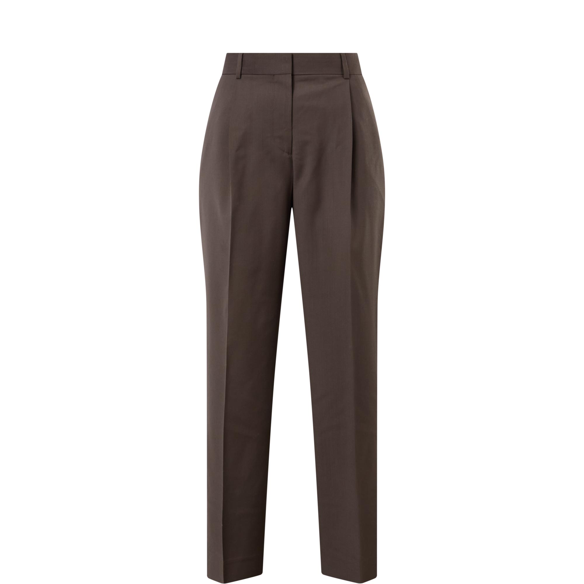 Pleated Straight Leg Trousers