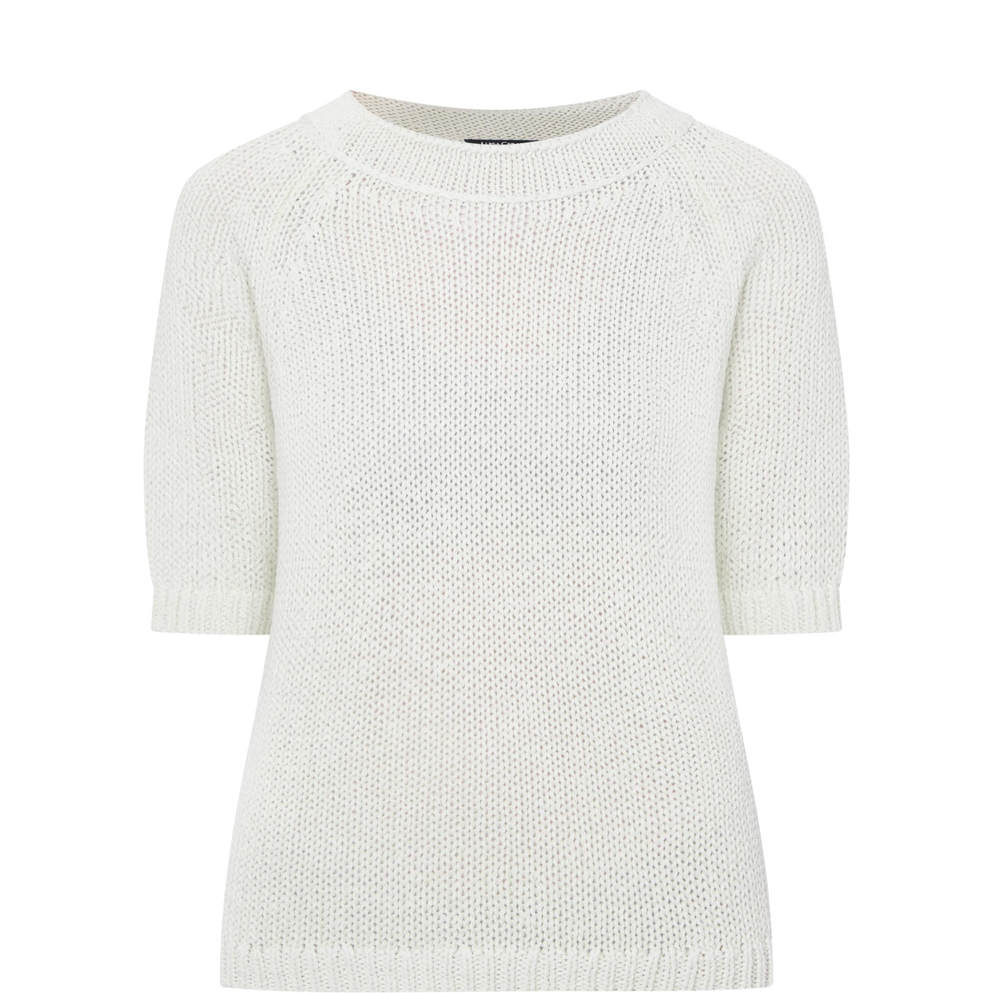 Ribbed Trims Knitted Sweater