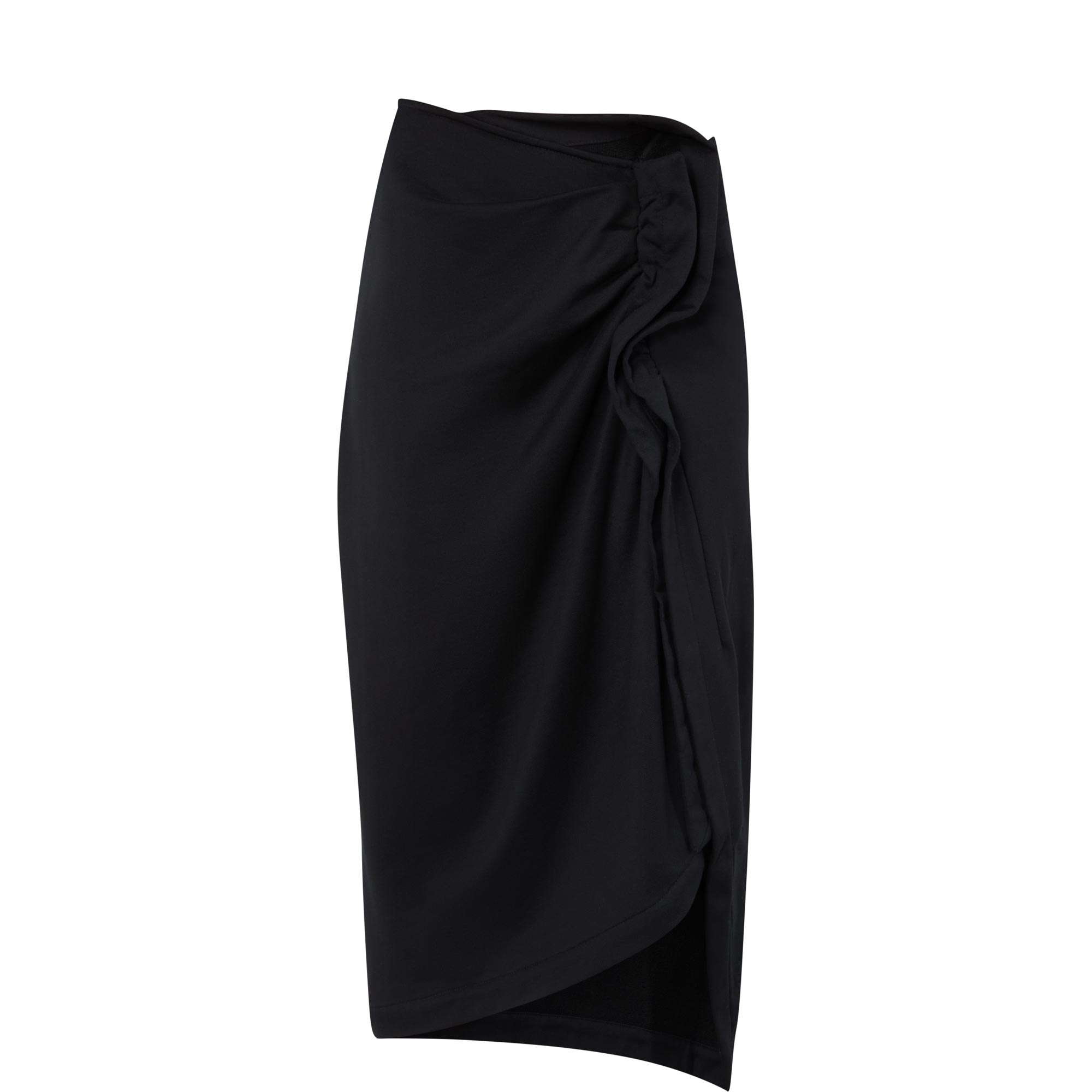 Ruched Asymmetric Skirt